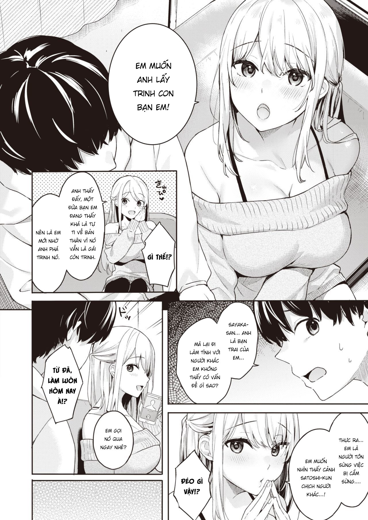 Đọc truyện hentai Trinh nữ, bạn gái và NTR - Oneshot