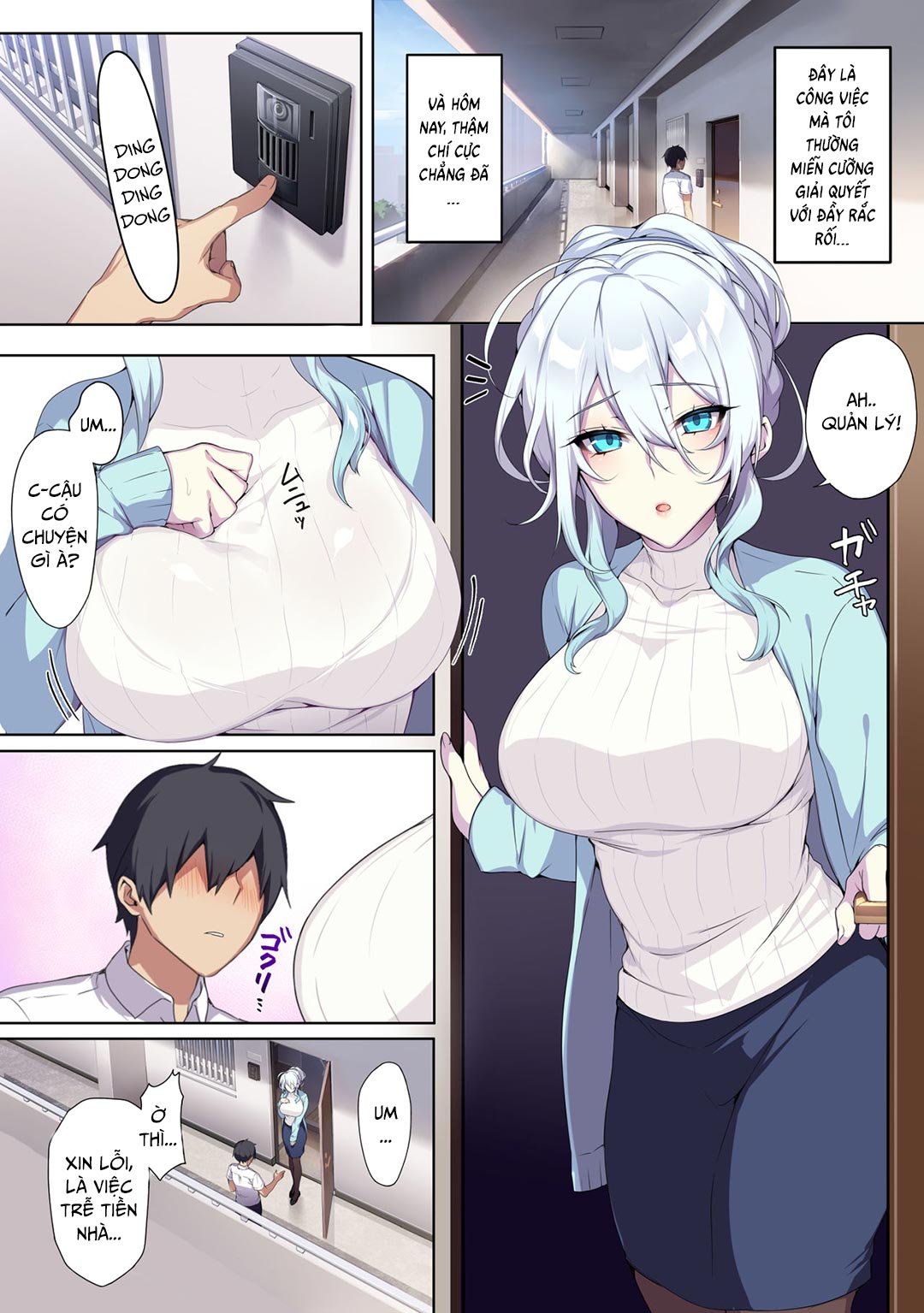 Đọc truyện hentai Hitozukiai Ga Nigate Na Miboujin No Yukionna-San To Noroi No Yubiwa - Chap 1 - Có che