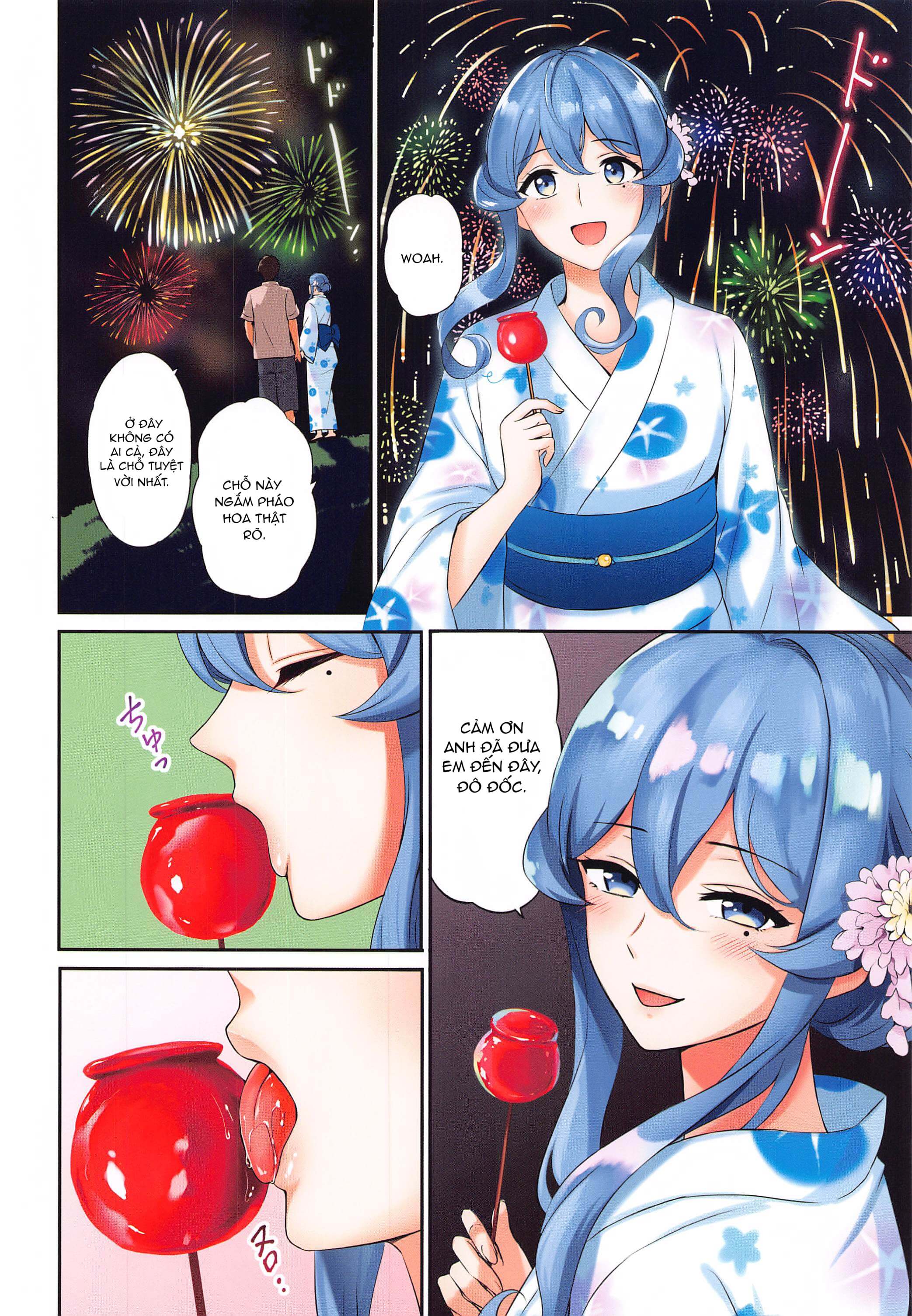 Đọc truyện hentai Lễ Hội Pháo Hoa Cùng Gotland (Kantai Collection -KanColle-) - Full Color