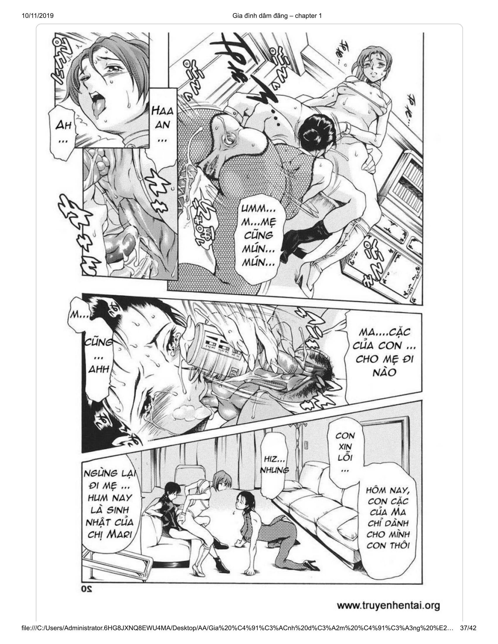 Đọc truyện hentai Katei no Jijou - Chap 1