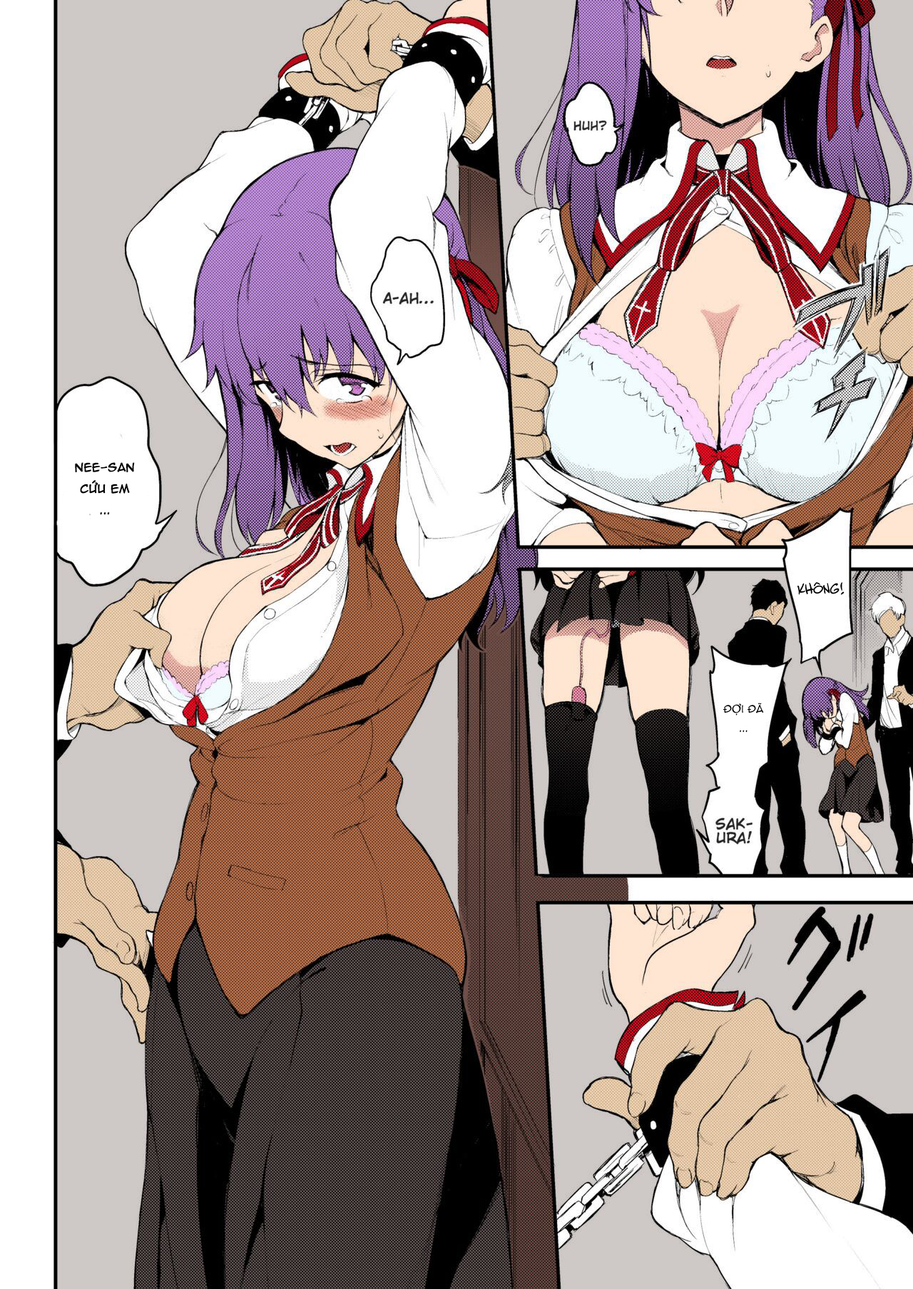 Đọc truyện hentai Chị em nhà Tohsaka sa ngã - Bản màu