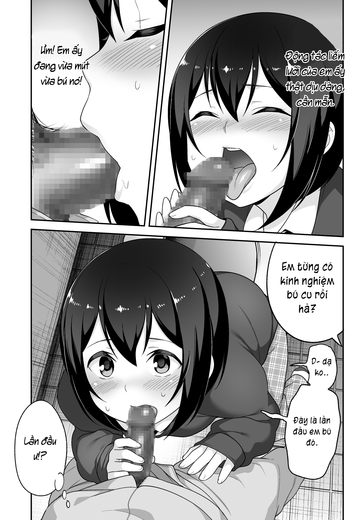 Đọc truyện hentai Anh bảo vệ may mắn và em học sinh xui xẻo. - Chap 2: Tập bú cu.