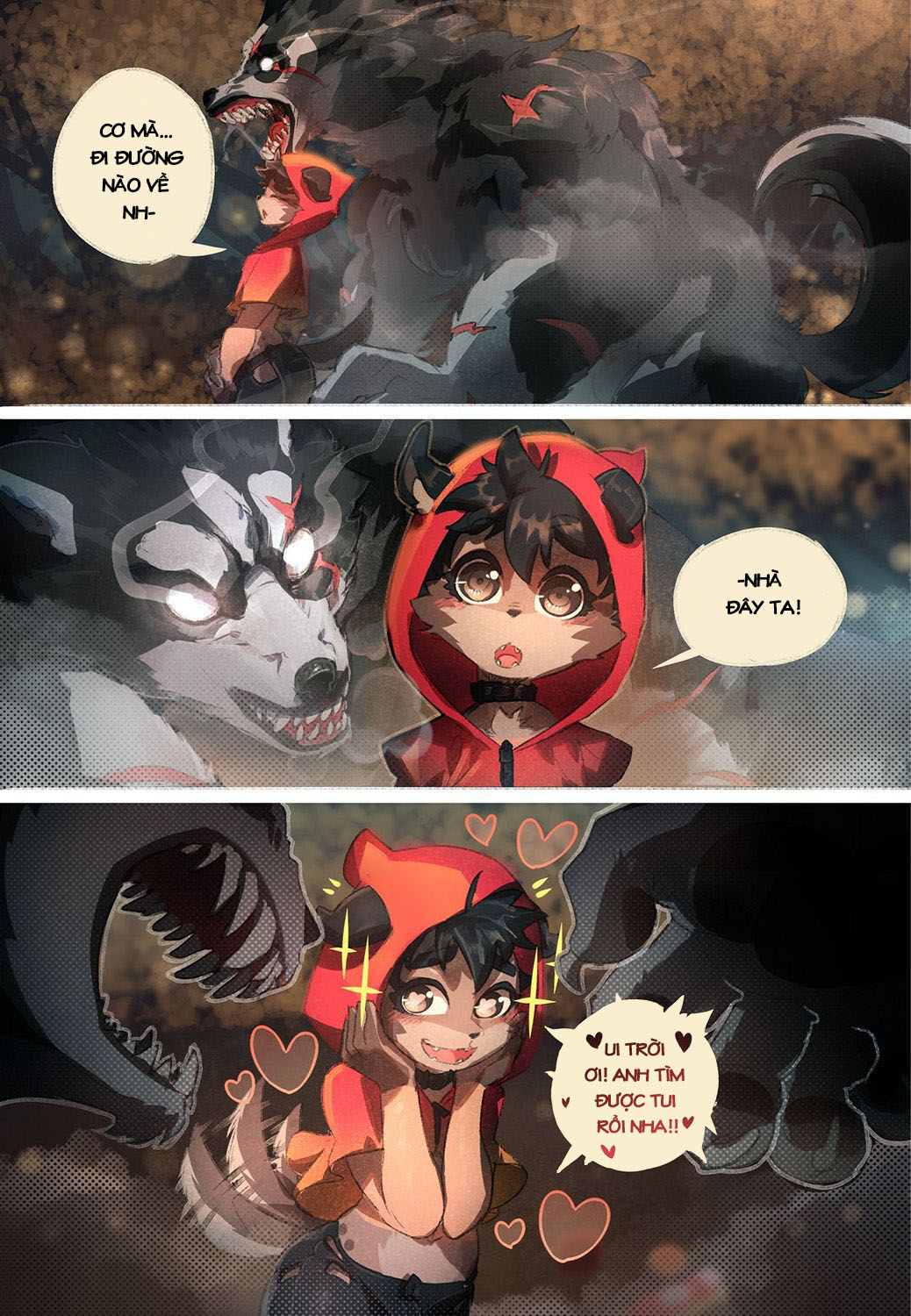 Đọc truyện hentai Chó sói quàng khăn đỏ - Chap 1
