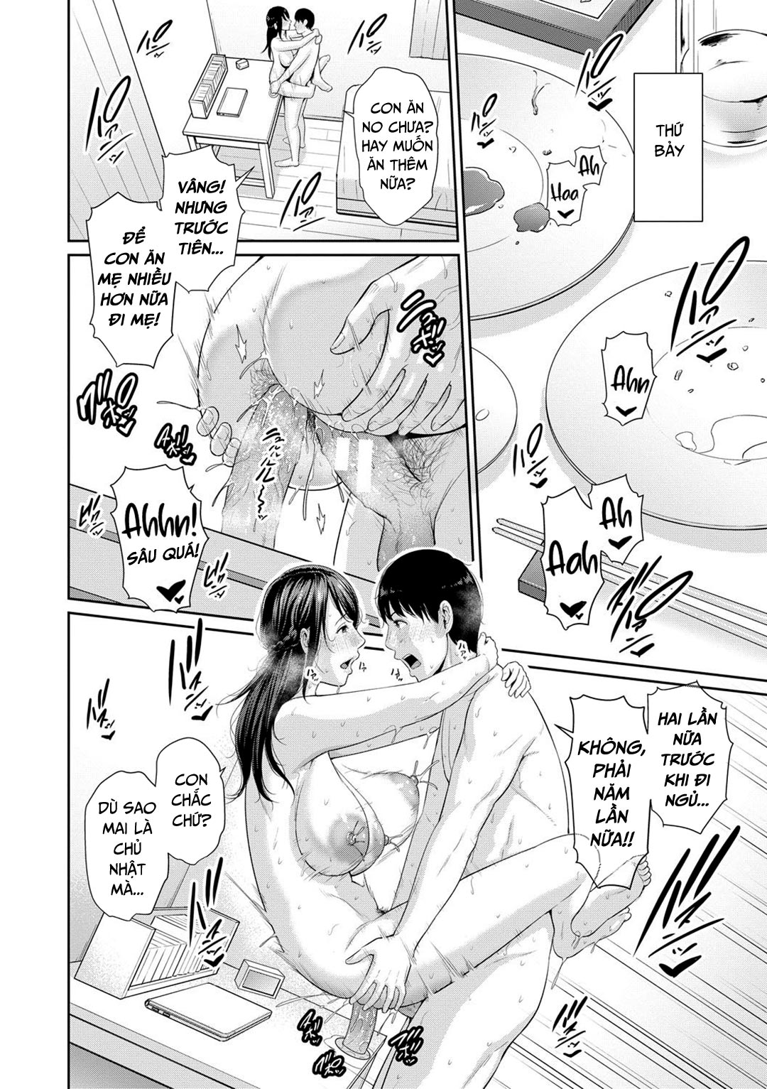 Đọc truyện hentai Ba người mẹ cuồng dâm Chap 8 END