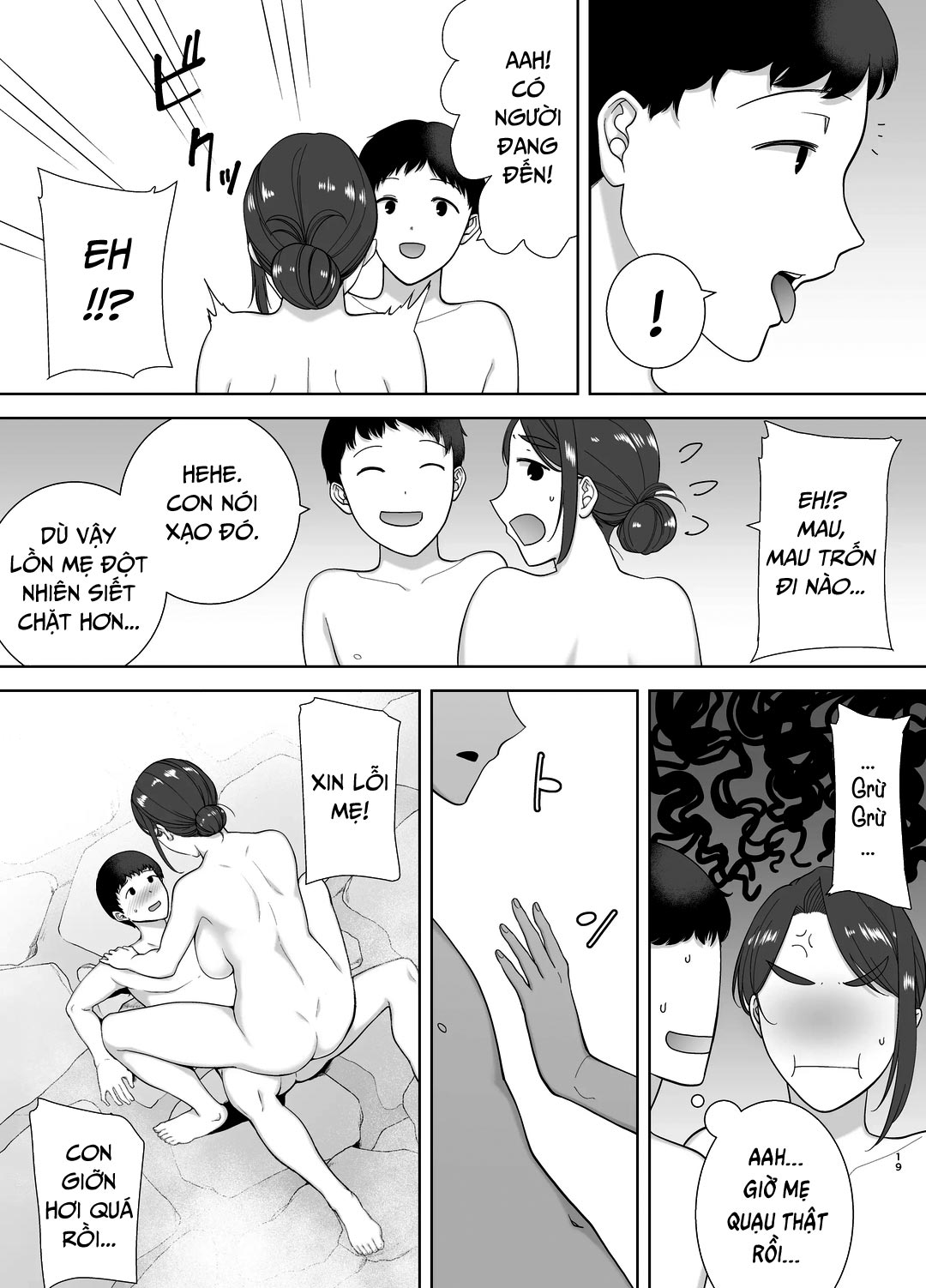 Đọc truyện hentai Mẹ là người phụ nữ mà tôi yêu - Chap 4 - Suối nước nóng