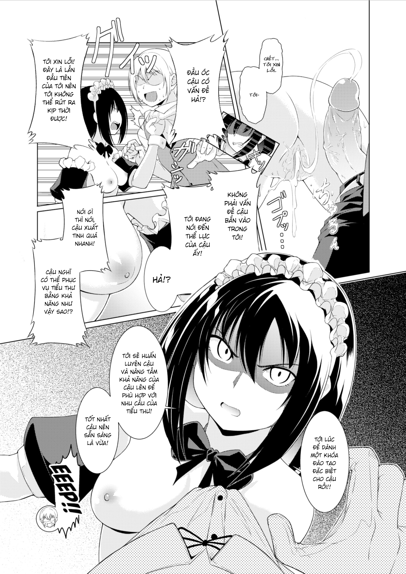 Đọc truyện hentai Khóa Huấn Luyện Của Nàng Hầu - Oneshot