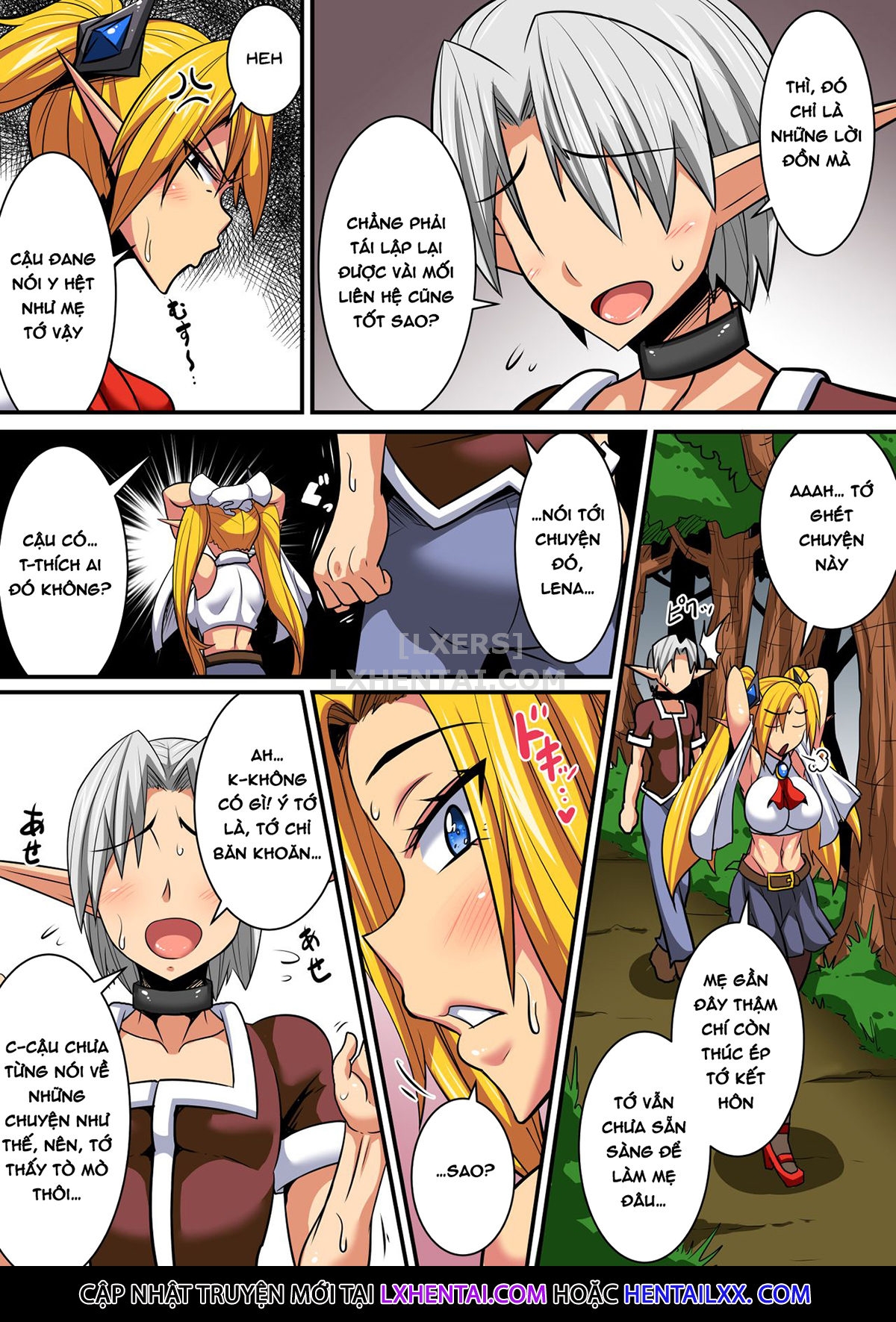 Đọc truyện hentai Having a Culture Exchange With an Elf Mother and Daughter - Chap 2 ~Lena Edition~