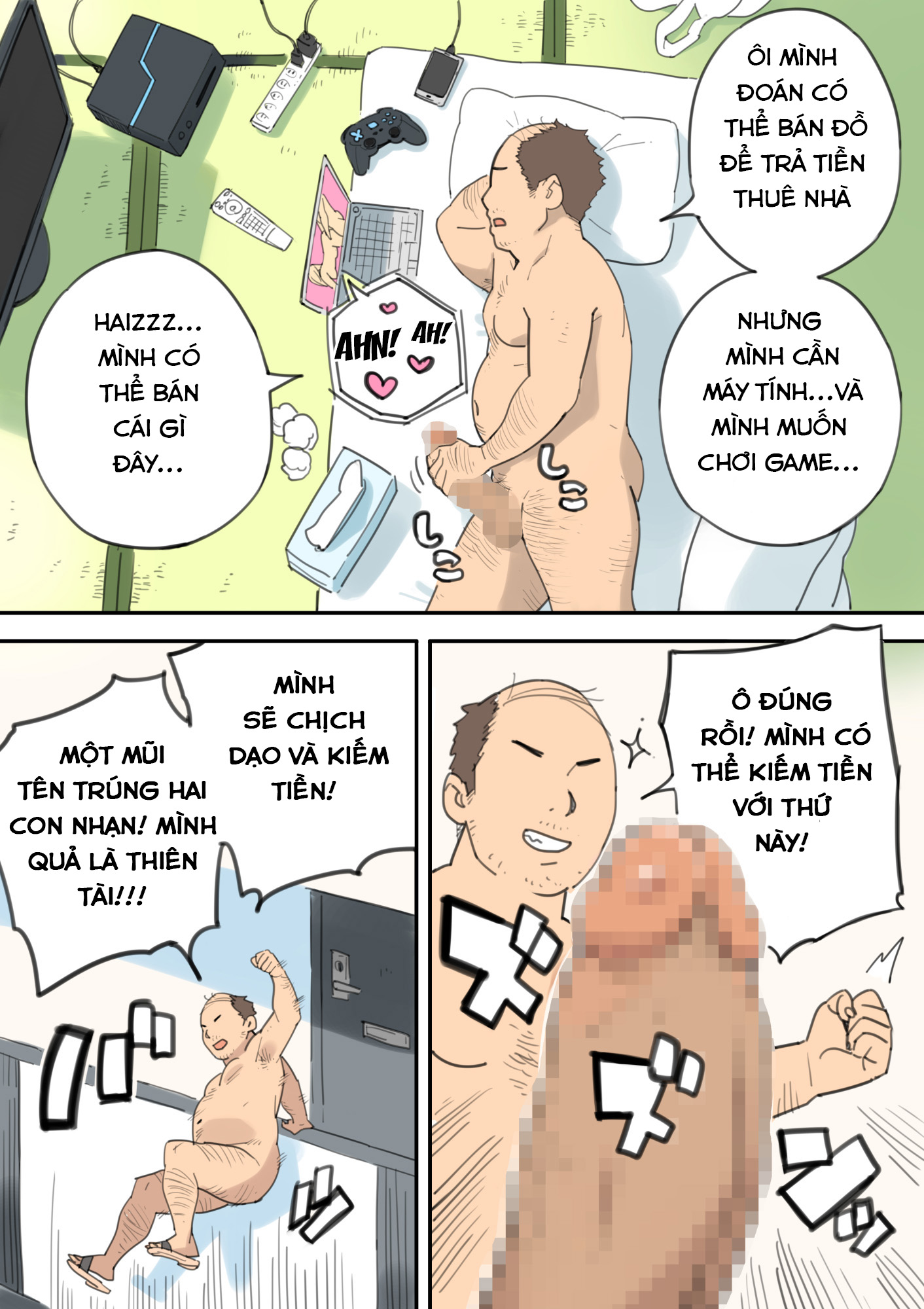 Đọc truyện hentai Chinpo Uri no Ossan - Oneshot