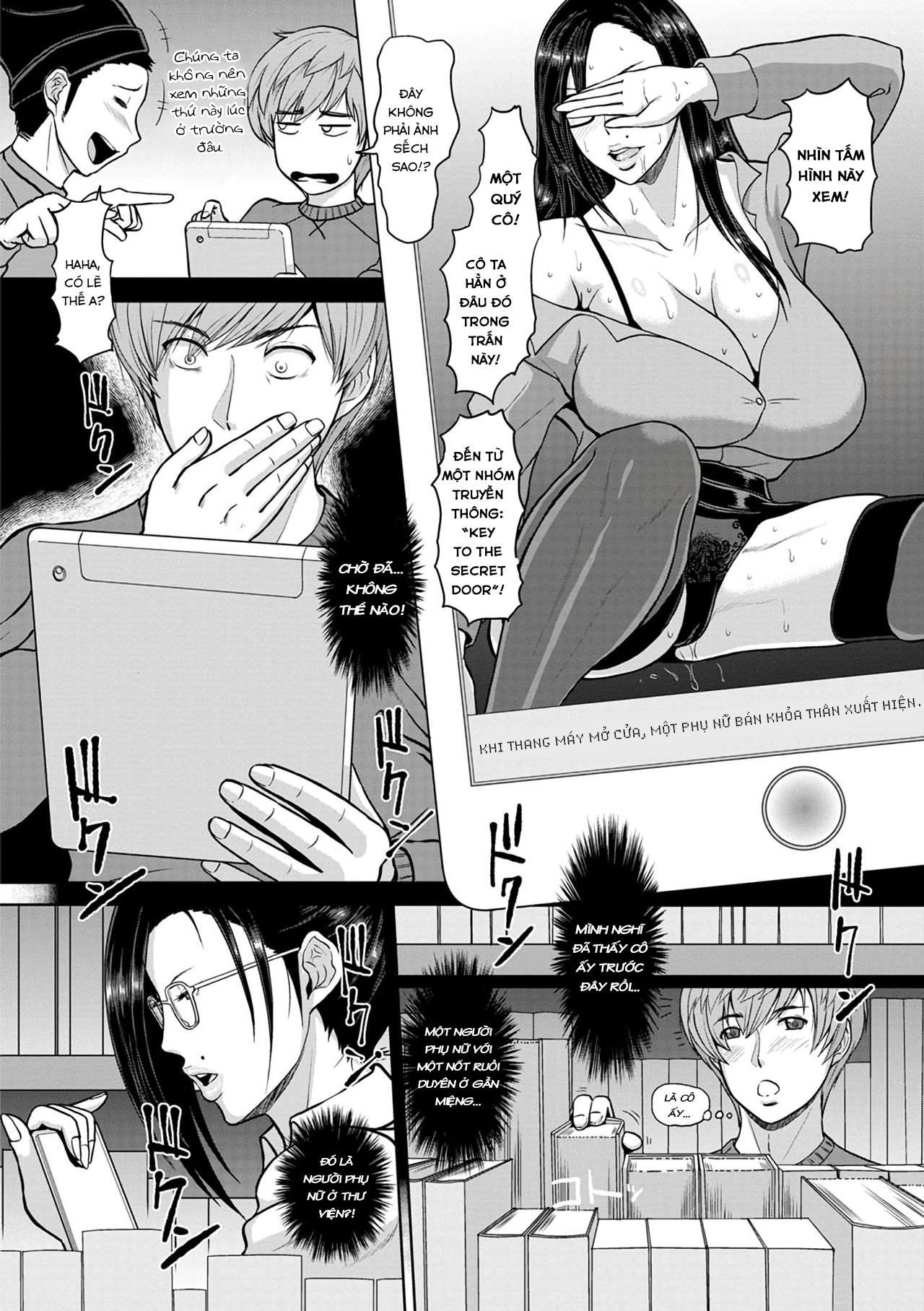 Đọc truyện hentai The Mature Pervert Lady in the Library - Oneshot