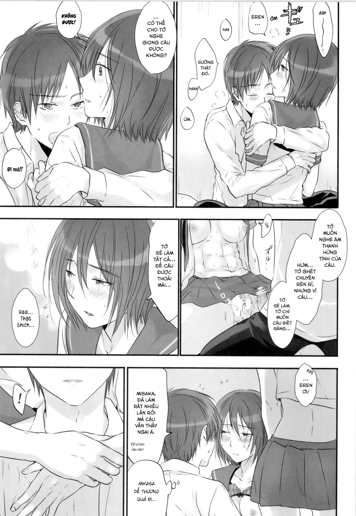Đọc truyện hentai 3P (Attack on Titan doujinshi) - Oneshot