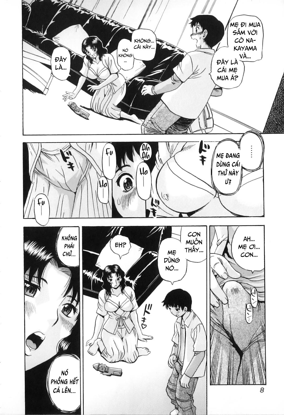 Đọc truyện hentai Khát khao mẹ và con trai - Chap 1 - Kết quả lần đầu thử máy rung