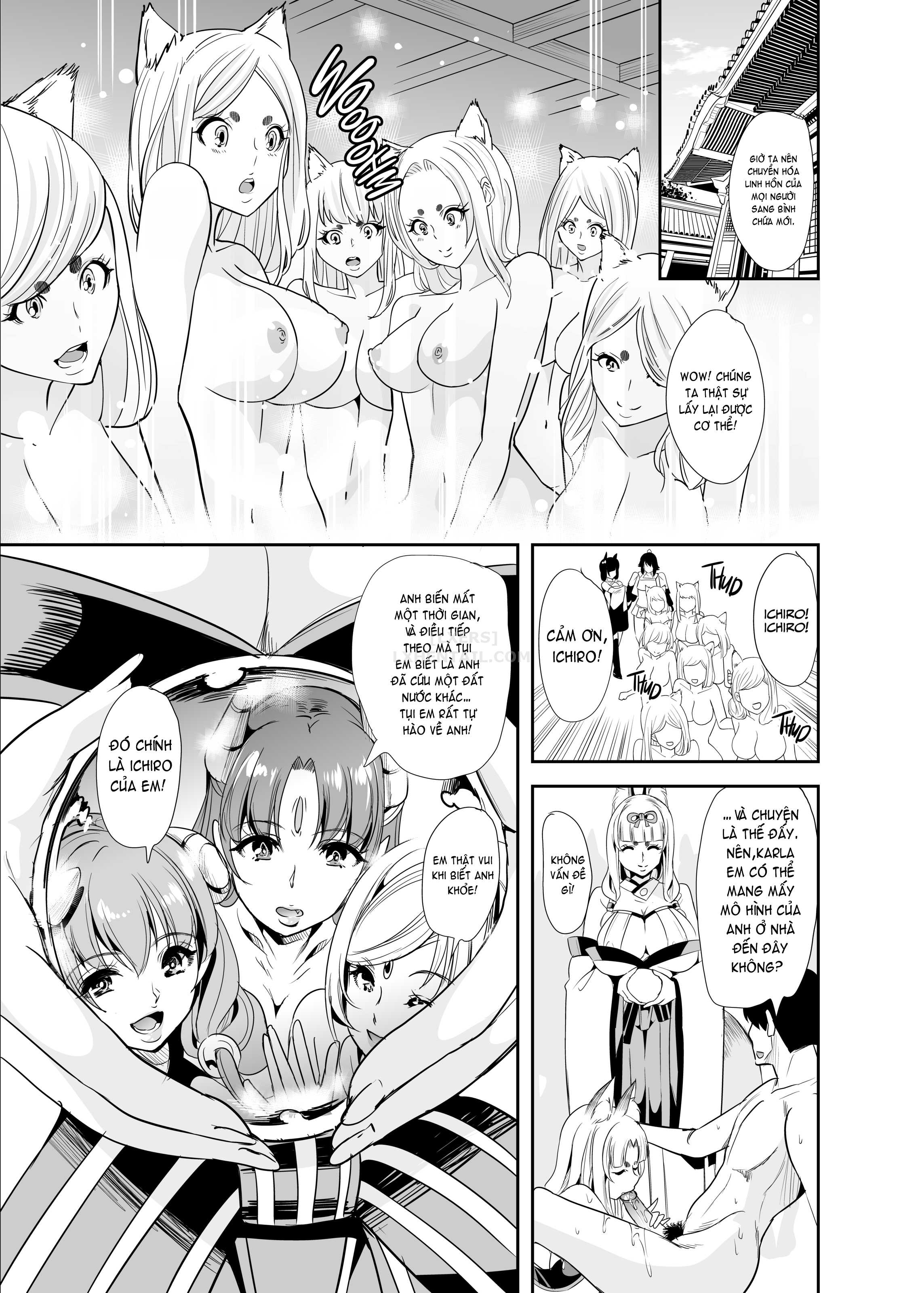 Đọc truyện hentai My Harem in Another World Collection - Chap 5 - Cumming with the Kami! Fluffy ❤️ Fucking