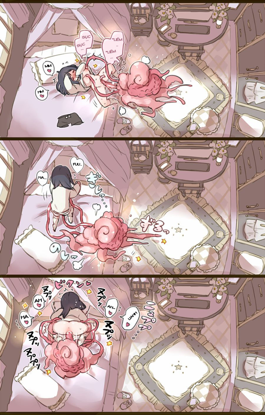 Đọc truyện hentai Ouchi de Yaru Koto Nai node Shokushu Shoukan Shite Ecchi ni Fukeru Mahou Shoujo - Oneshot