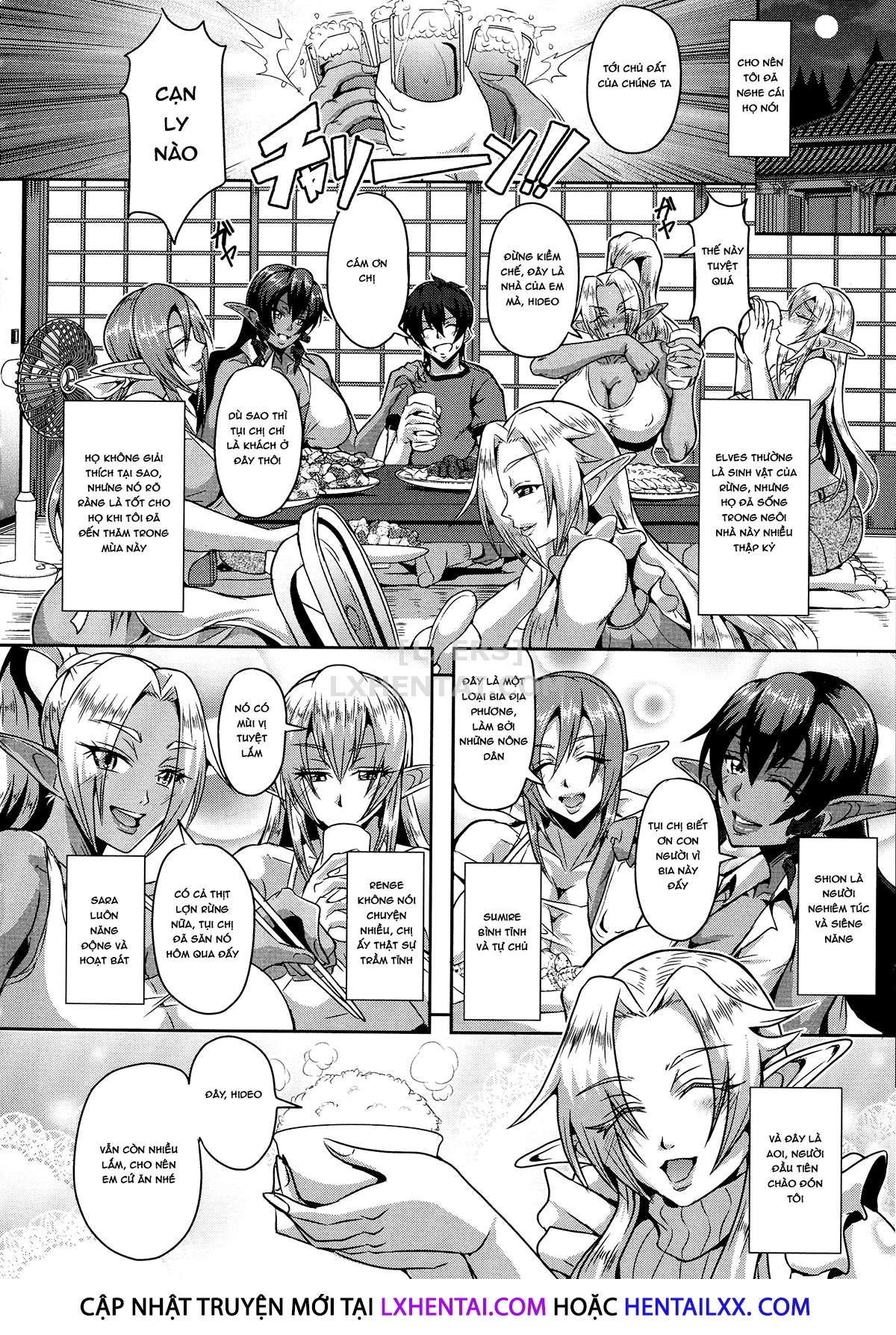 Đọc truyện hentai Elf Harem Story - Chap 1