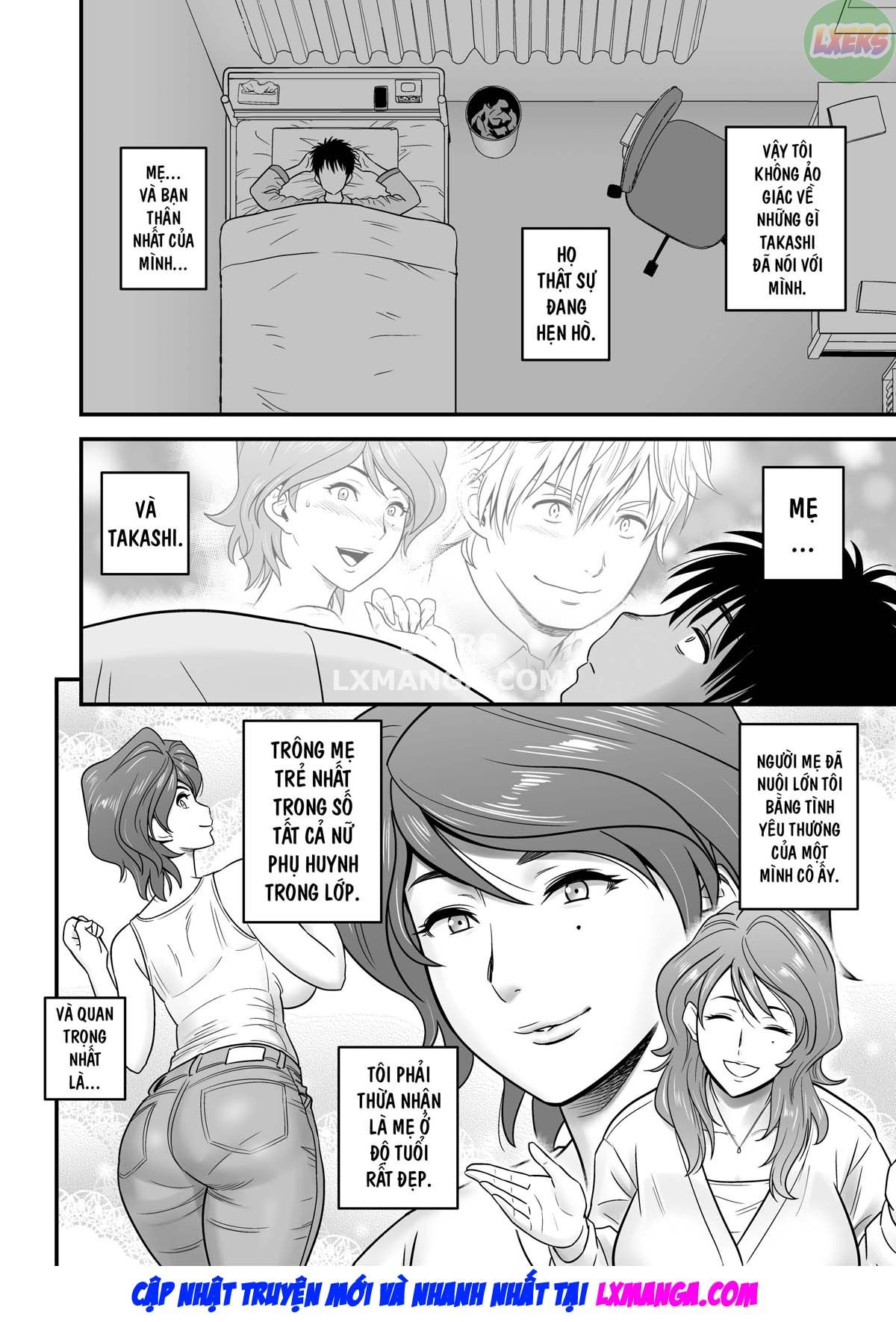 Đọc truyện hentai Vì mẹ tôi trở thành người yêu của bạn tôi - Chap 1
