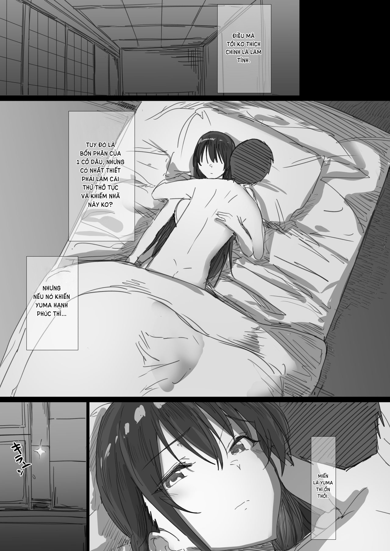 Đọc truyện hentai Ki ga Tsuyoi Seiso na Hitozuma Reijou ga Netorareru made no Ichibu Shijuu - Chap 1: Ngày em và anh làm vợ chồng.