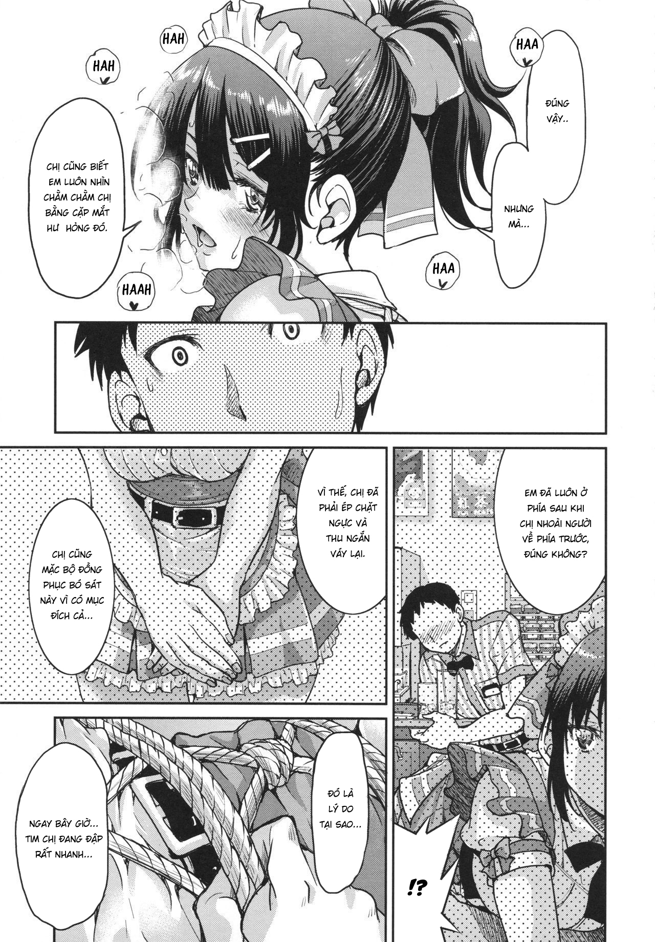 Đọc truyện hentai Toretate Famiresu Senpai wo Gyuutto Shibatta Gochisou Don - Oneshot