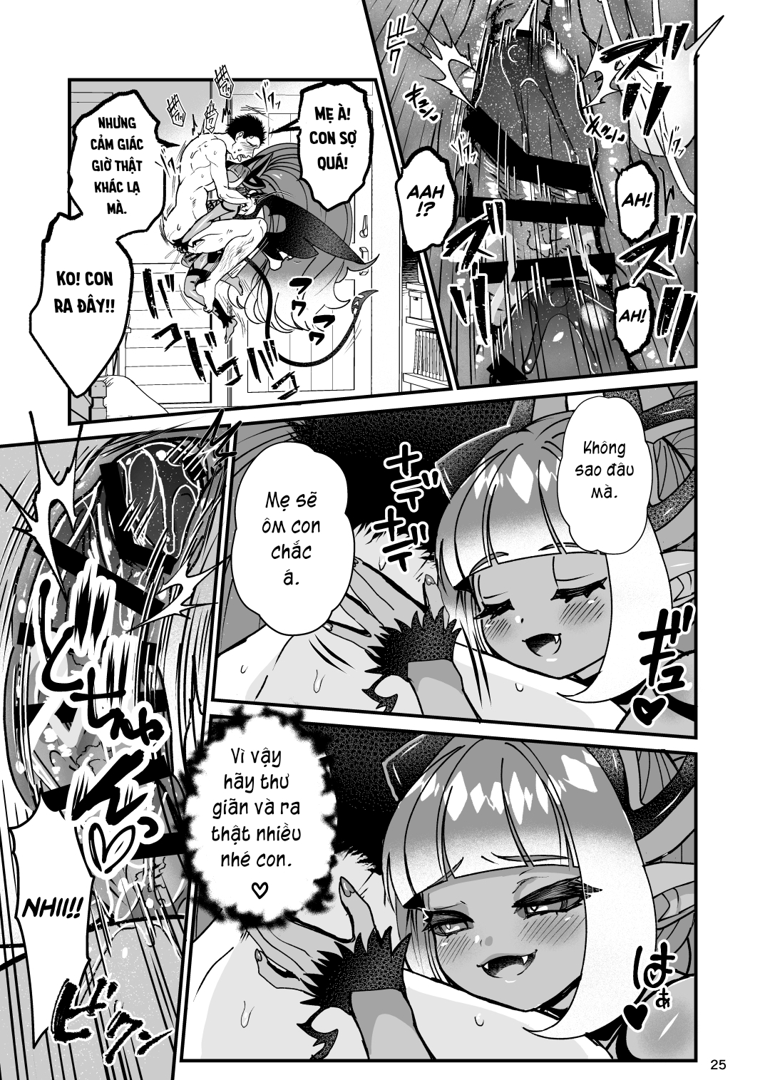 Đọc truyện hentai Futanari Devil Mama no Mesu ni Naru - Oneshot.