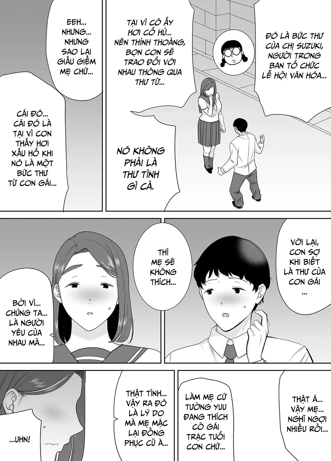 Đọc truyện hentai Mẹ là người phụ nữ mà tôi yêu - Chap 6B - Đồng phục nữ sinh của mẹ