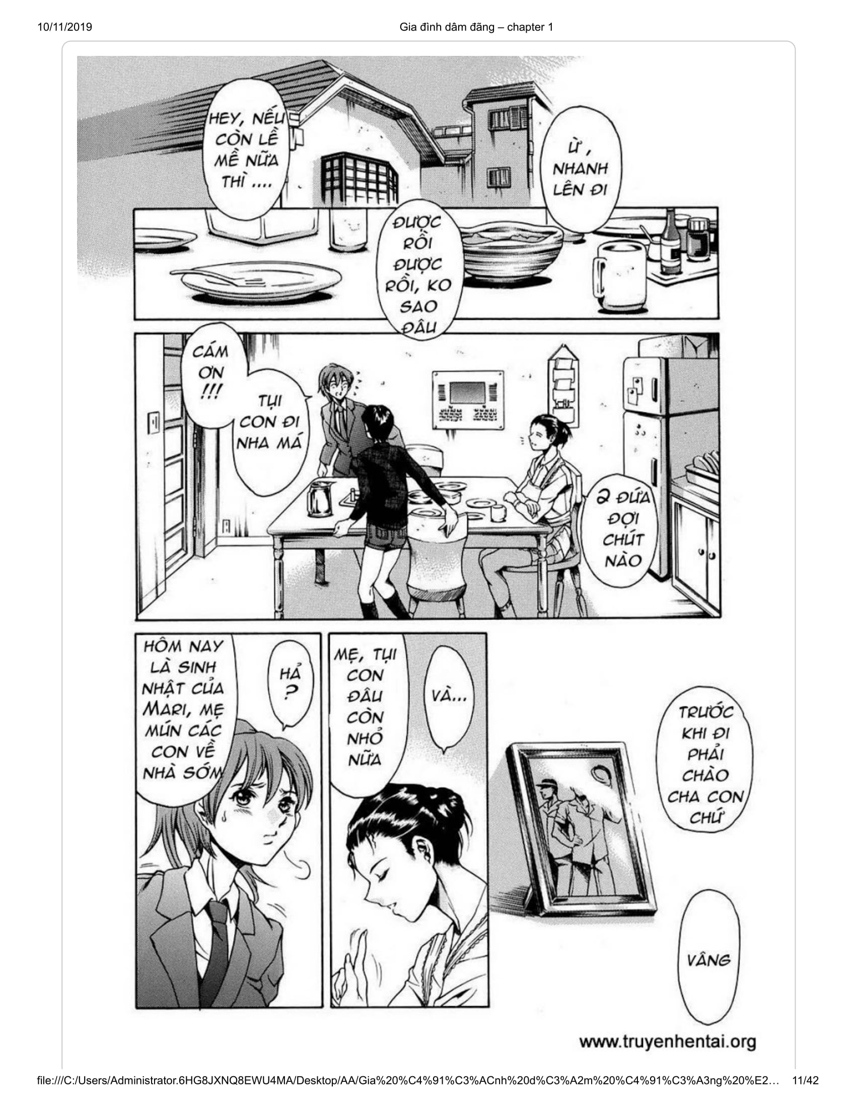 Đọc truyện hentai Katei no Jijou - Chap 1