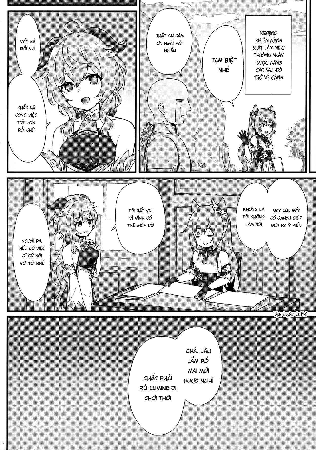 Đọc truyện hentai Keqing-chan Efficiently Works Her Subordinates - Oneshot