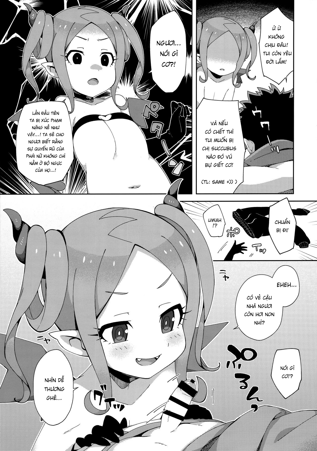 Đọc truyện hentai Hajimete wa Succubus - Oneshot