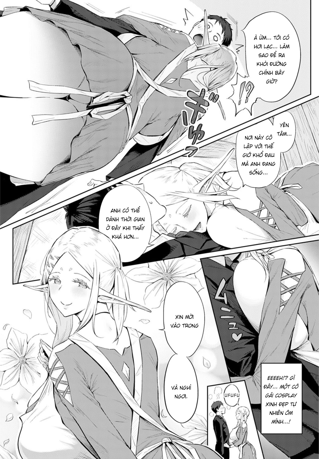 Đọc truyện hentai Công ơn giải toả căng thẳng của hai chị Elf - Oneshot