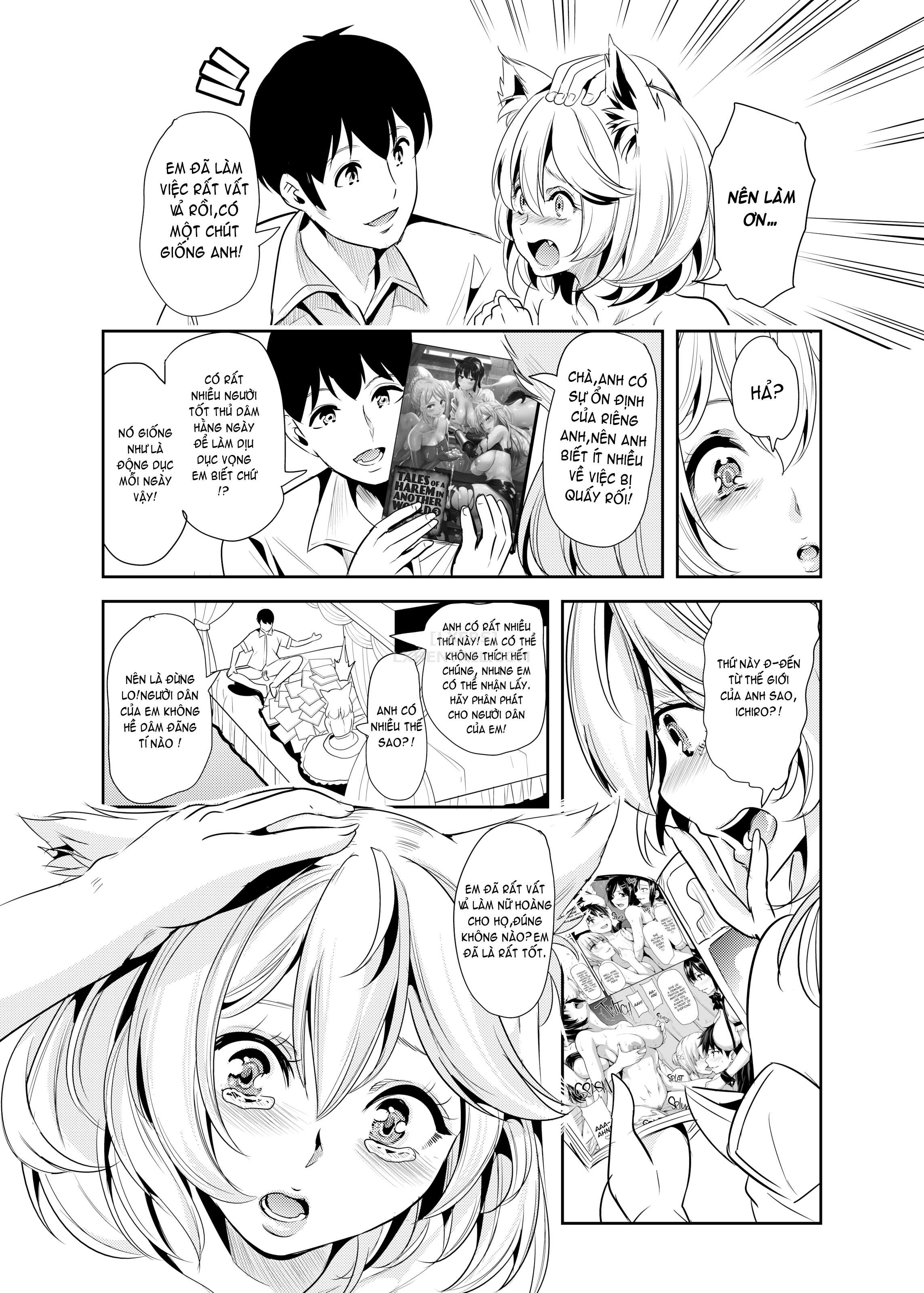 Đọc truyện hentai My Harem in Another World Collection Chap 4 Eight-Way Huge Cat Orgy!