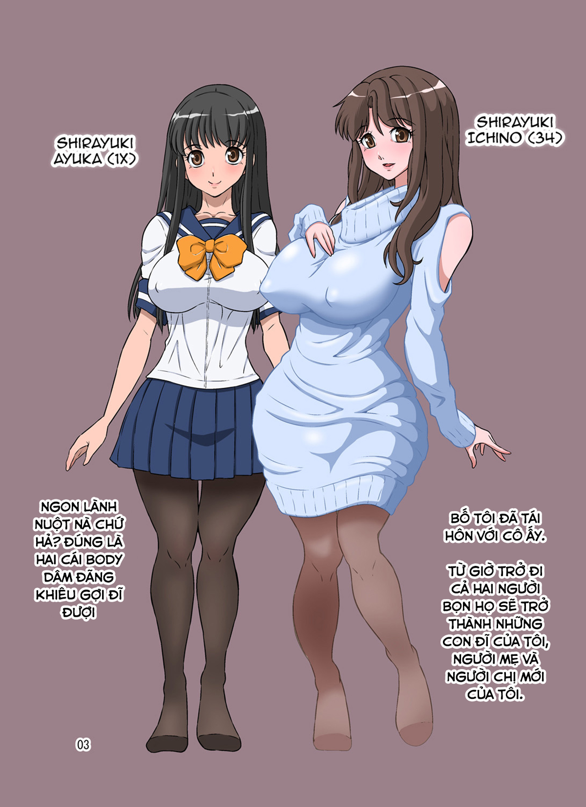 Đọc truyện hentai Luận Loan Cùng Mẹ Và Chị Kế Dú Bò! - Oneshot