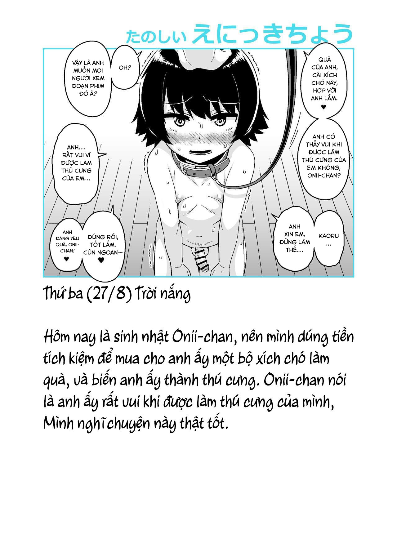 Đọc truyện hentai Nhật kí huấn luyện Onii-chan - Oneshot