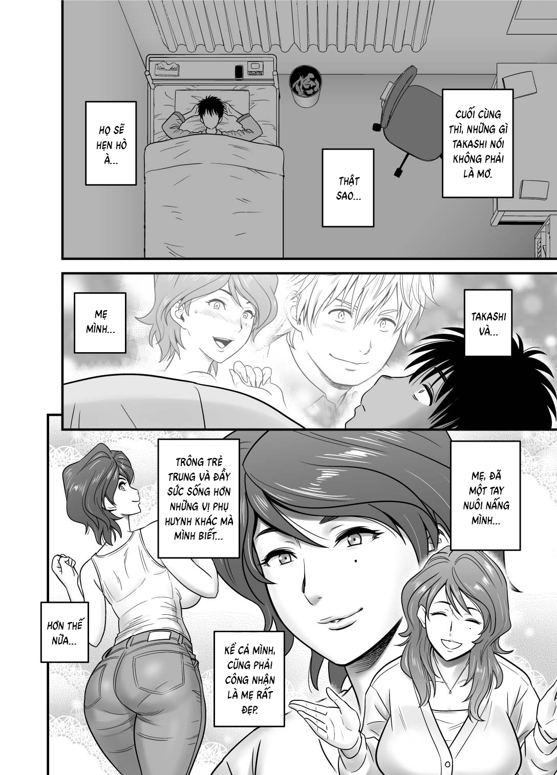 Đọc truyện hentai Vì mẹ tôi trở thành người yêu của bạn tôi - Oneshot