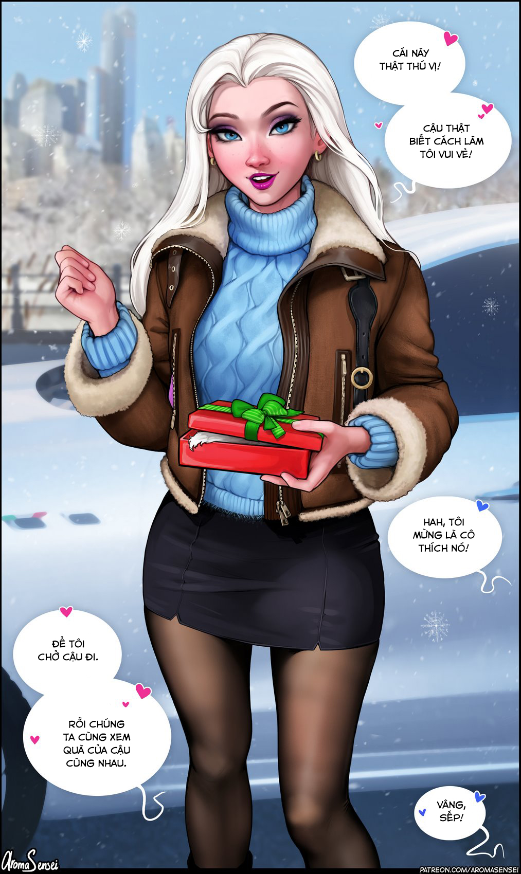 Đọc truyện hentai X-mas present for Elsa! - Oneshot