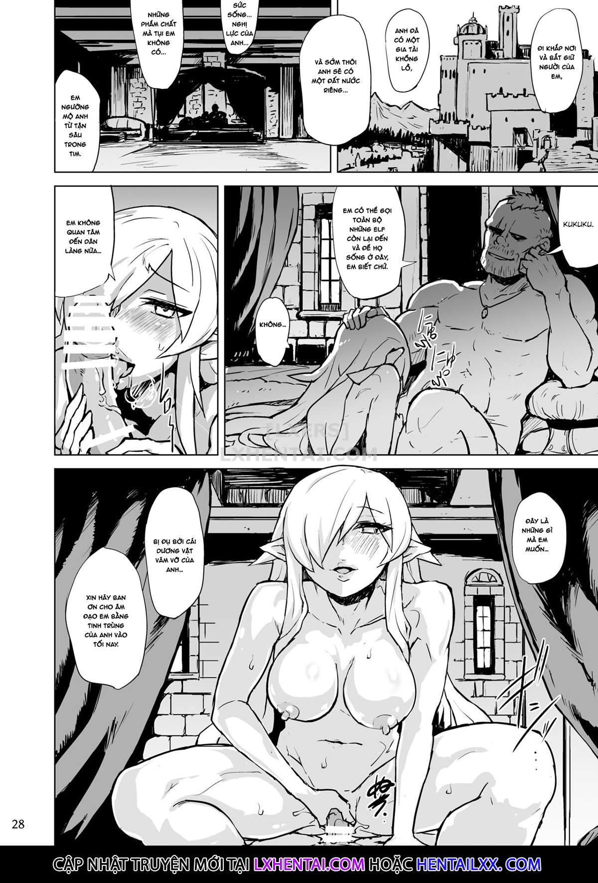 Đọc truyện hentai The Song Of The Lust-Crazed Elves - Oneshot