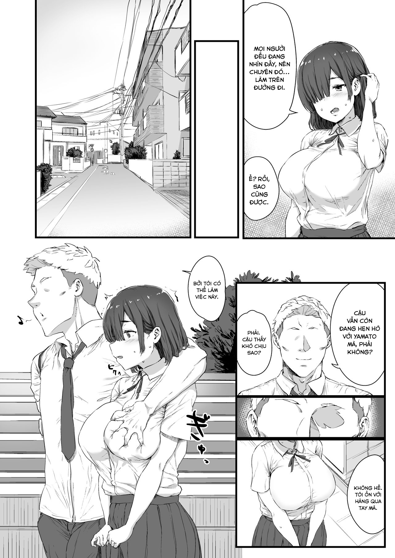 Đọc truyện hentai Cậu bạn trai thích bị cắm sừng và cô bạn gái tóc che mắt - Oneshot