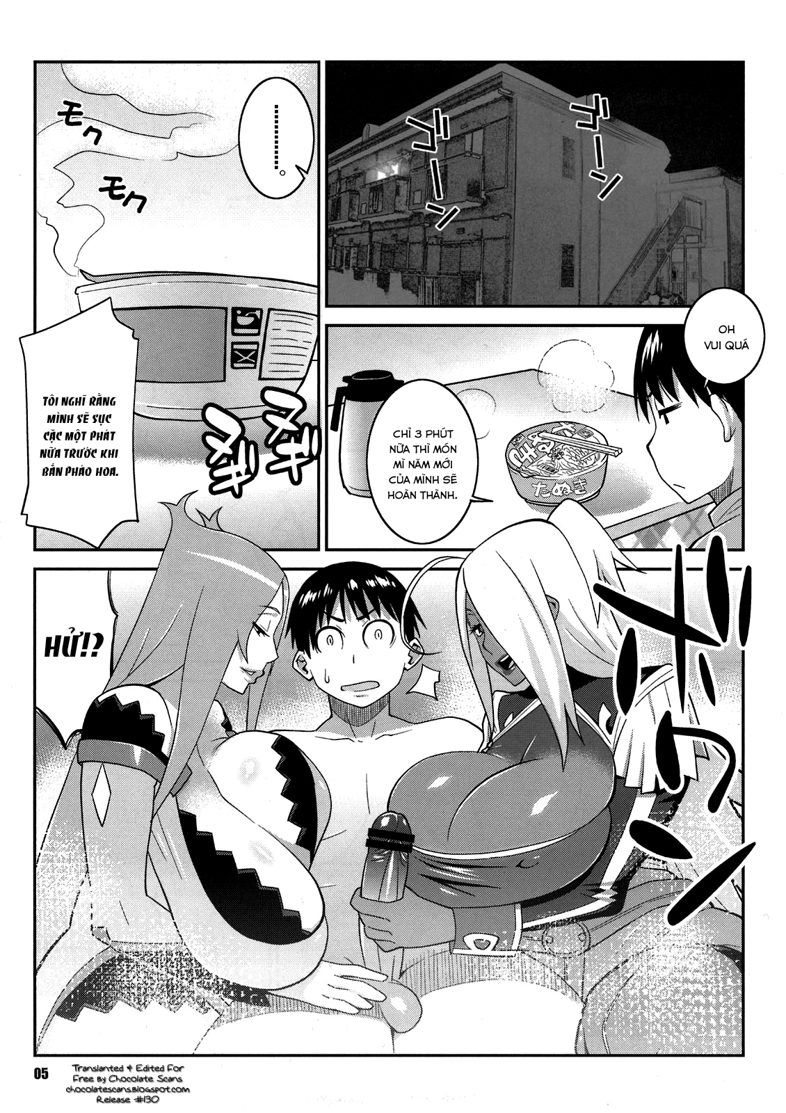 Đọc truyện hentai Đêm giao thừa may mắn của cậu trai tân - Oneshot