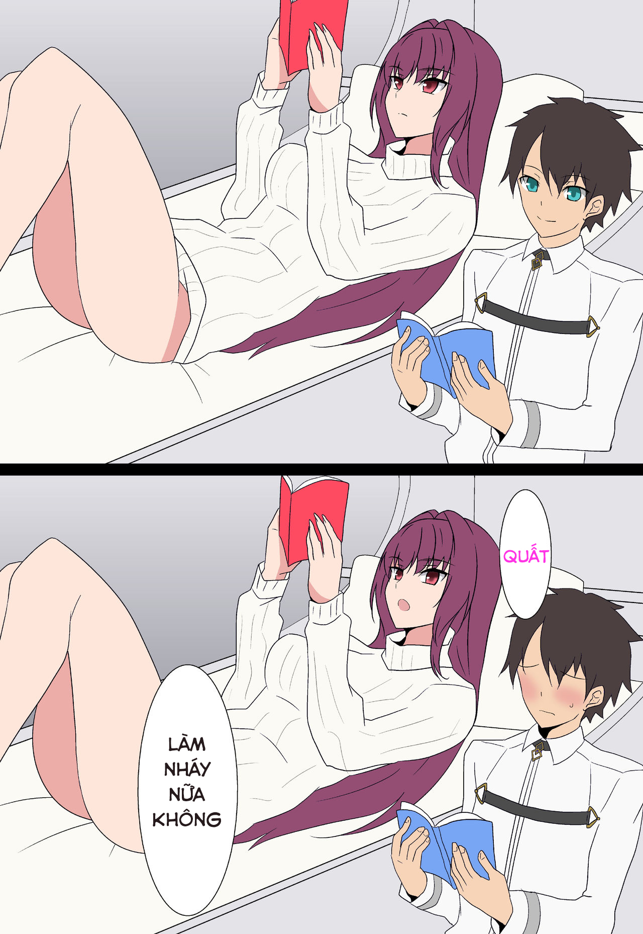 Đọc truyện hentai Scathach Shishou to Love Love H - Oneshot