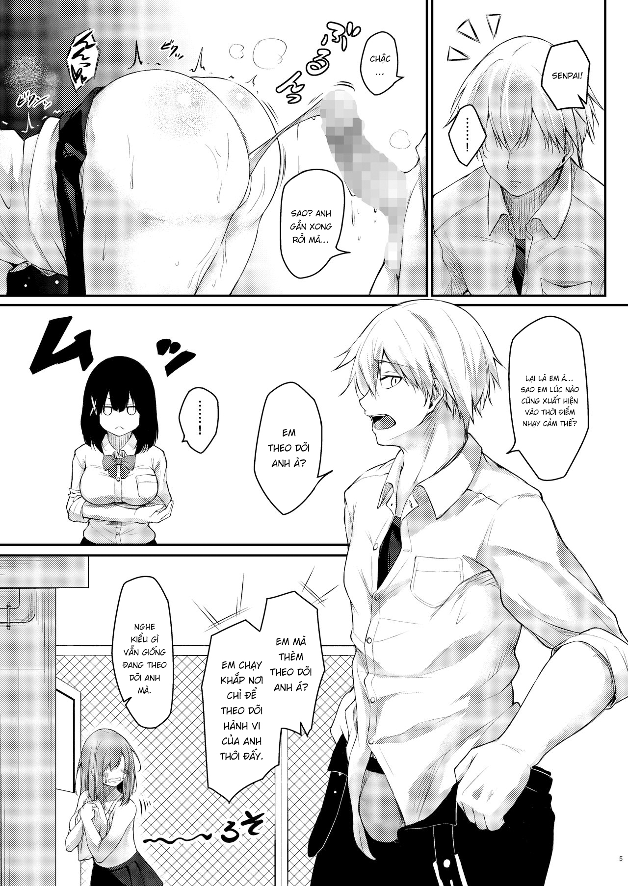 Đọc truyện hentai Kouhai Fuukiiin ni Yoru Furyou Senpai no Otoshikata - Oneshot