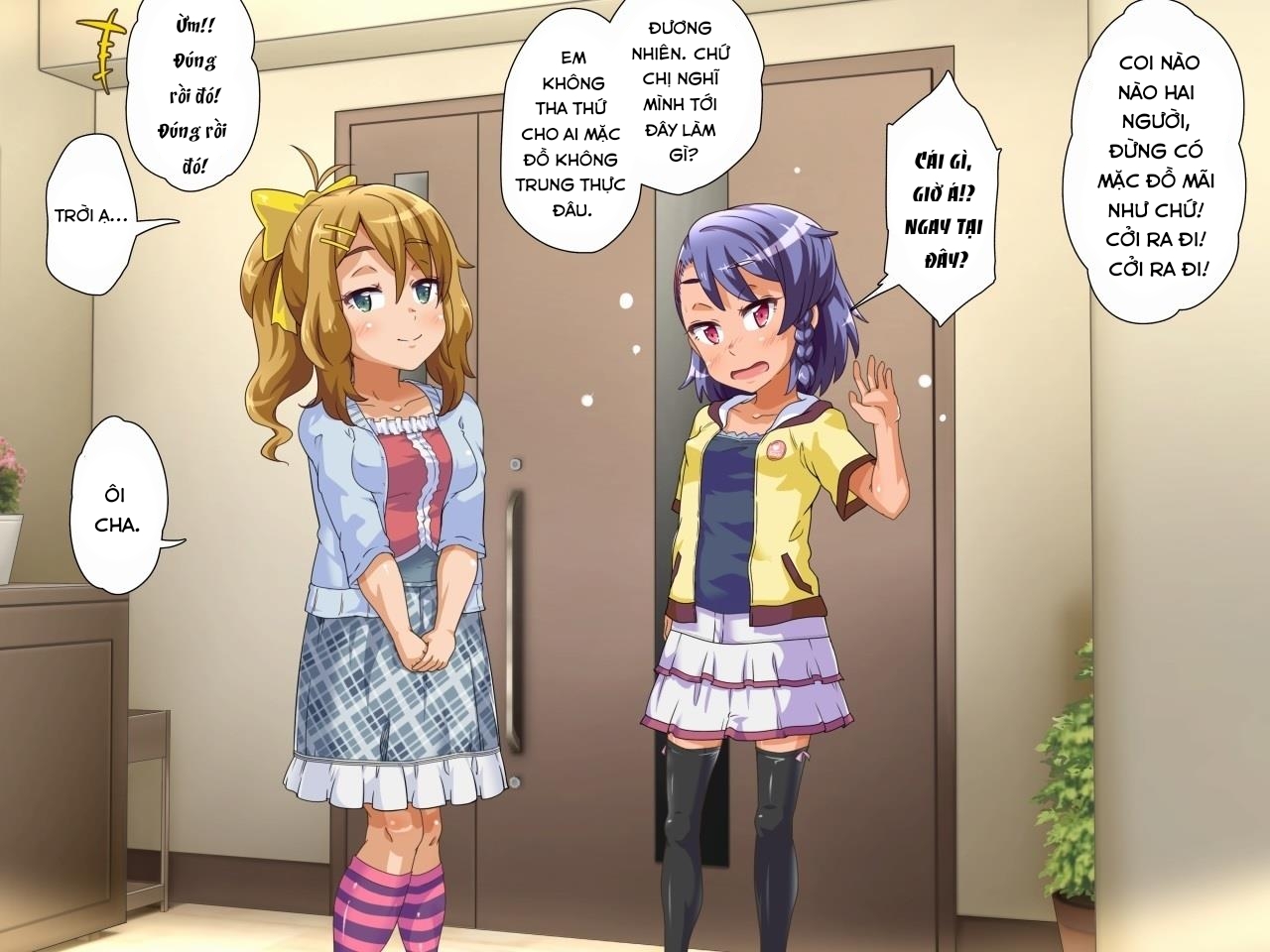 Đọc truyện hentai Home alone phiên bản 2 chị em!!! - Hai loli nhập cuộc.(1)