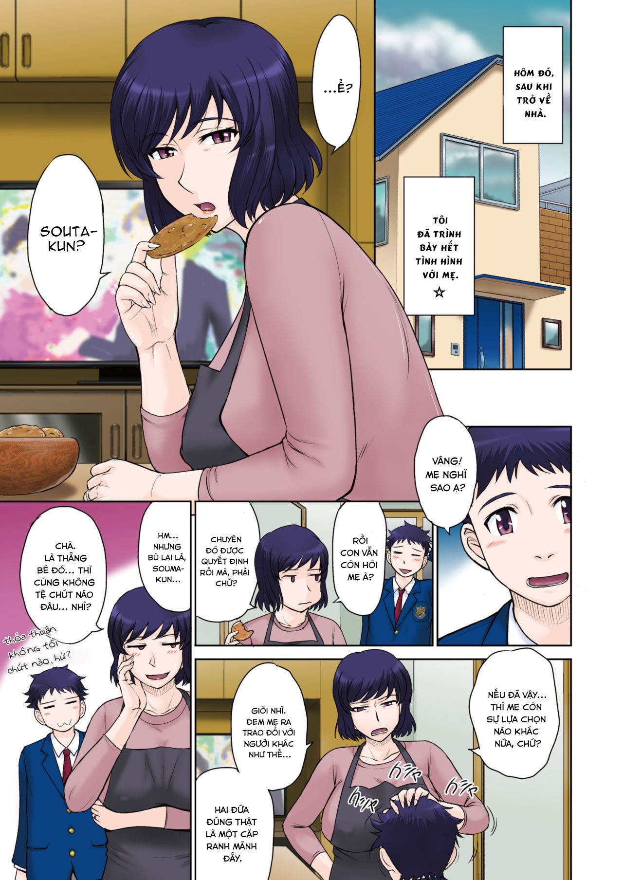 Đọc truyện hentai Tomo Mama Lovers - Chap 1