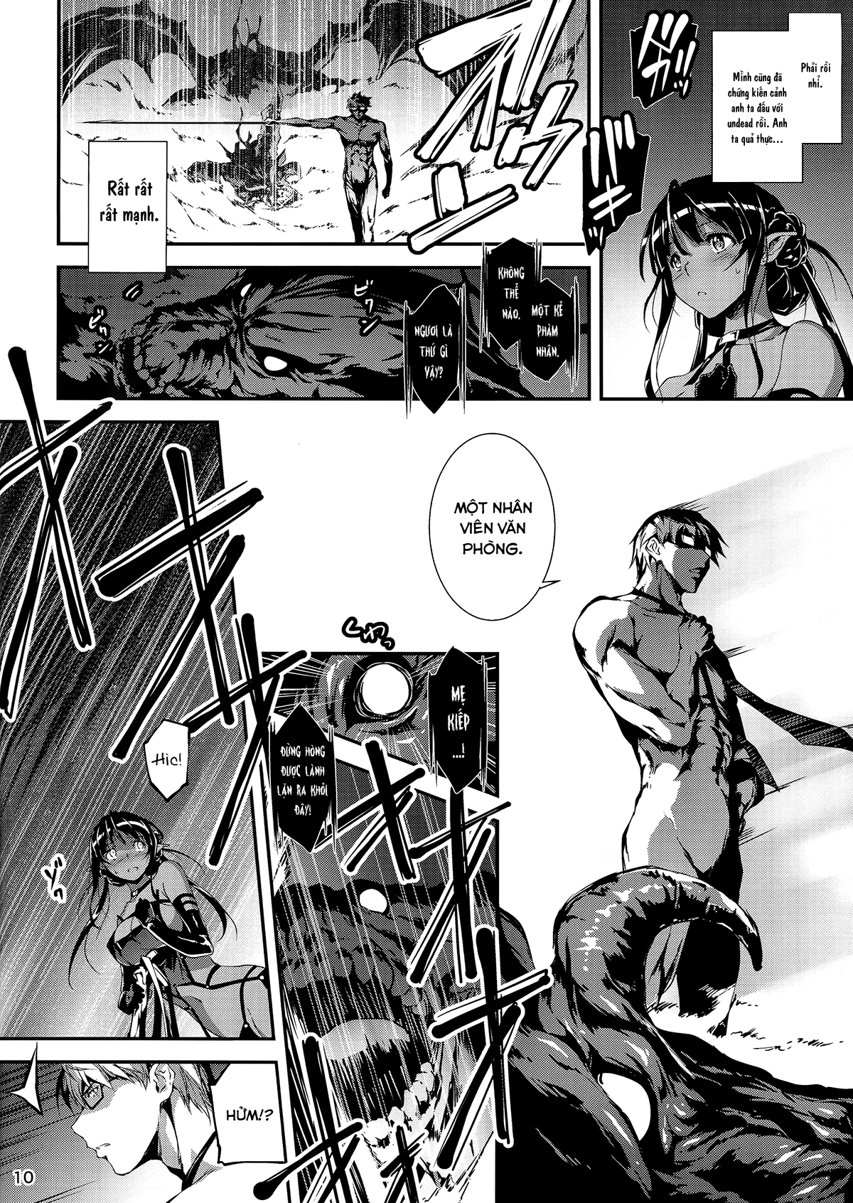 Đọc truyện hentai Anh nhân viên sang dị giới - Chap 4: Anh nhân viên hắc ám và chiêu hồn sư Kuroel