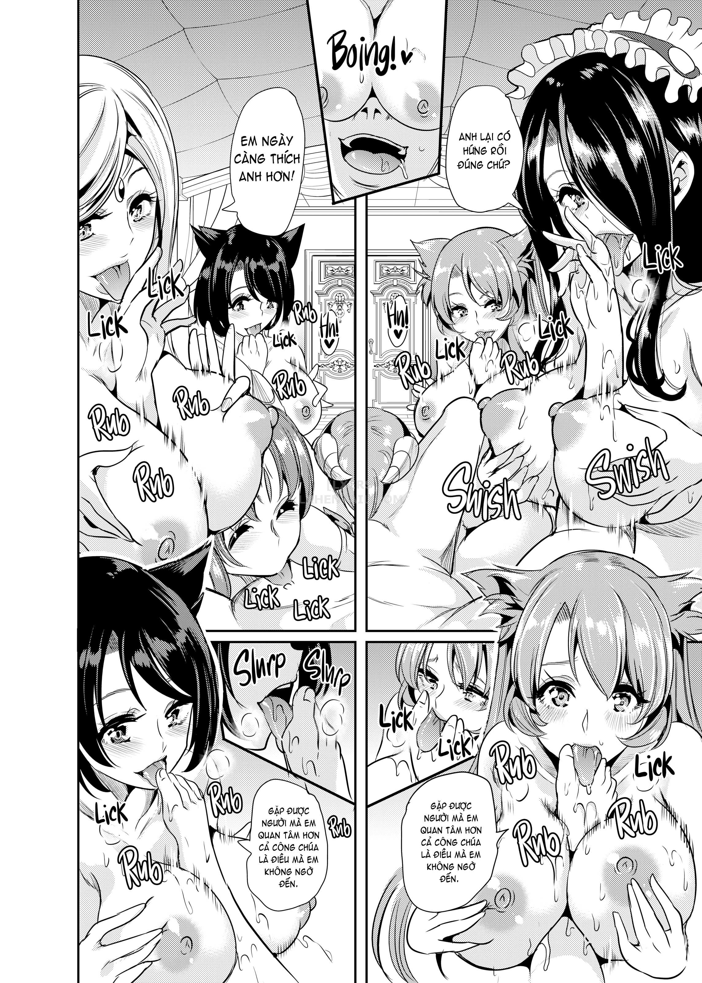 Đọc truyện hentai My Harem in Another World Collection Chap 4 Eight-Way Huge Cat Orgy!