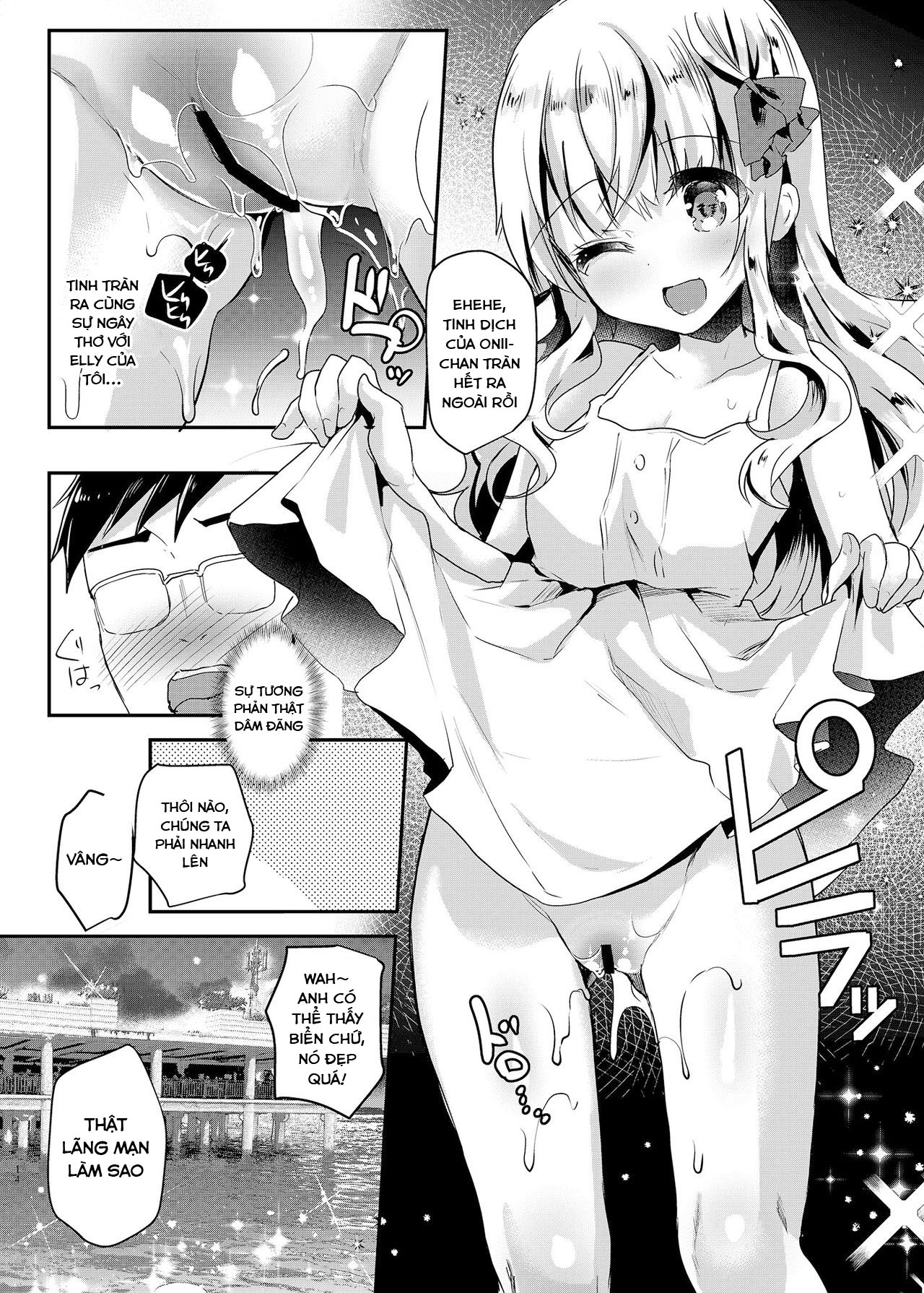 Đọc truyện hentai Em gái Elly-chan dễ thương - Chap 2: Elly và kì nghỉ tuần trăng mật