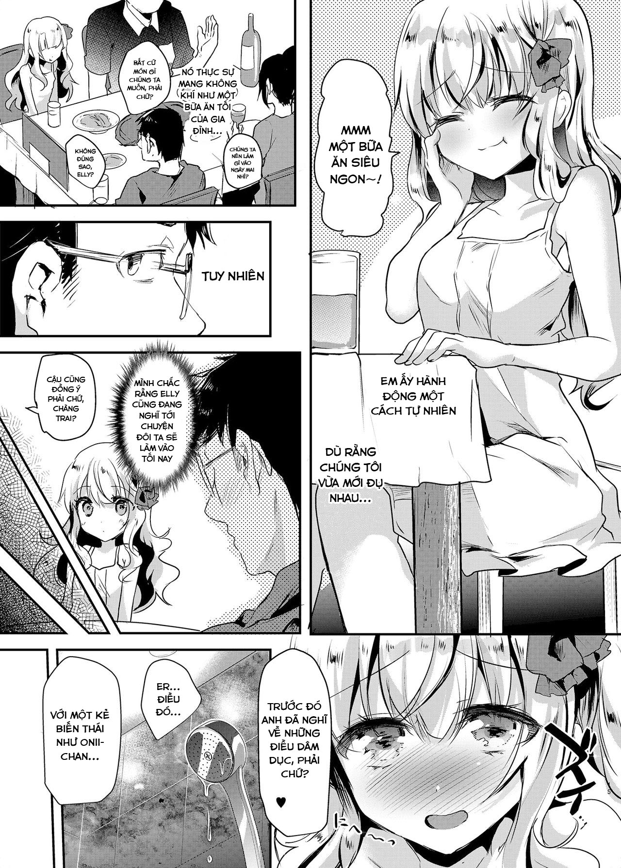 Đọc truyện hentai Em gái Elly-chan dễ thương - Chap 2: Elly và kì nghỉ tuần trăng mật