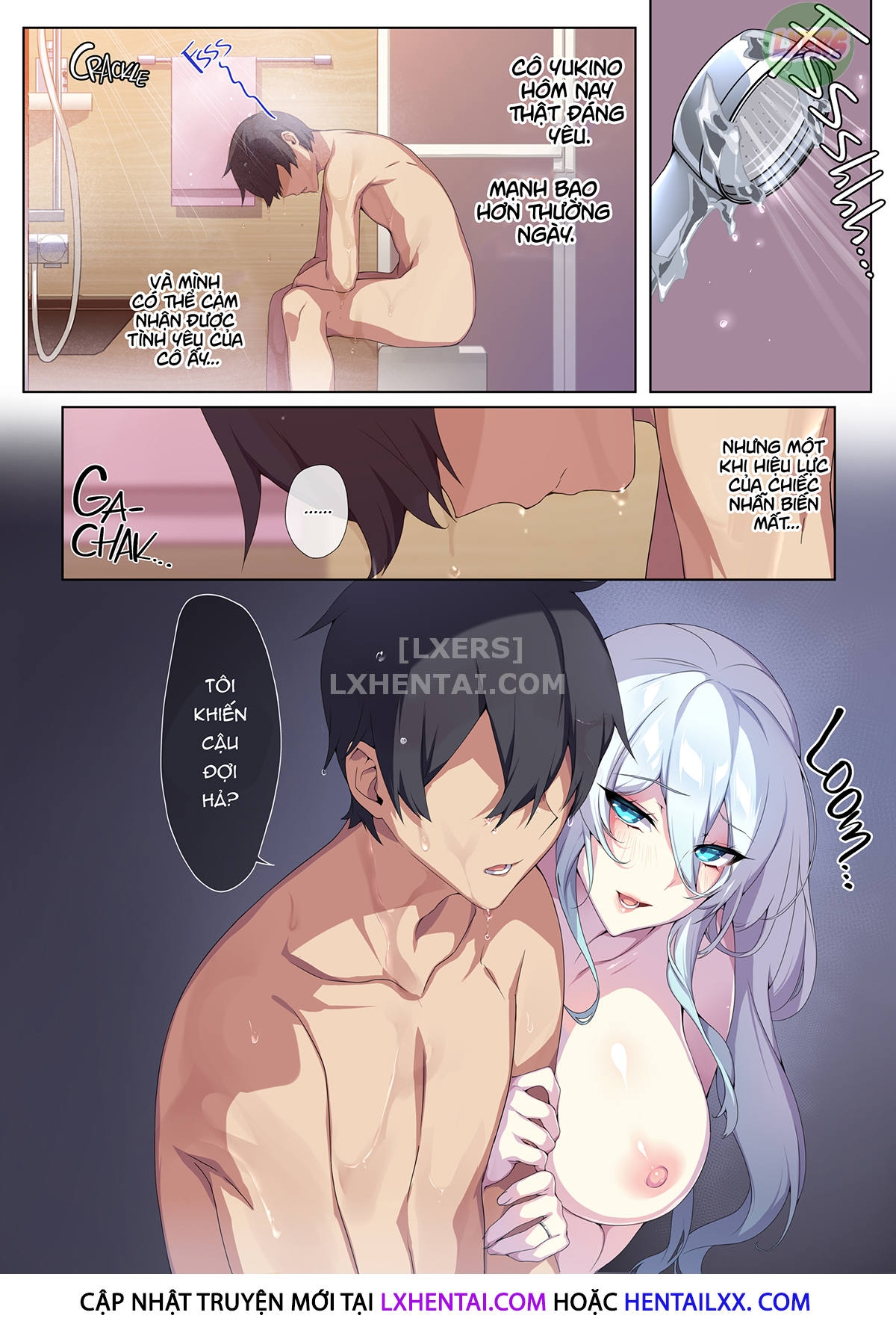 Đọc truyện hentai Hitozukiai Ga Nigate Na Miboujin No Yukionna-San To Noroi No Yubiwa - Oneshot - Không che