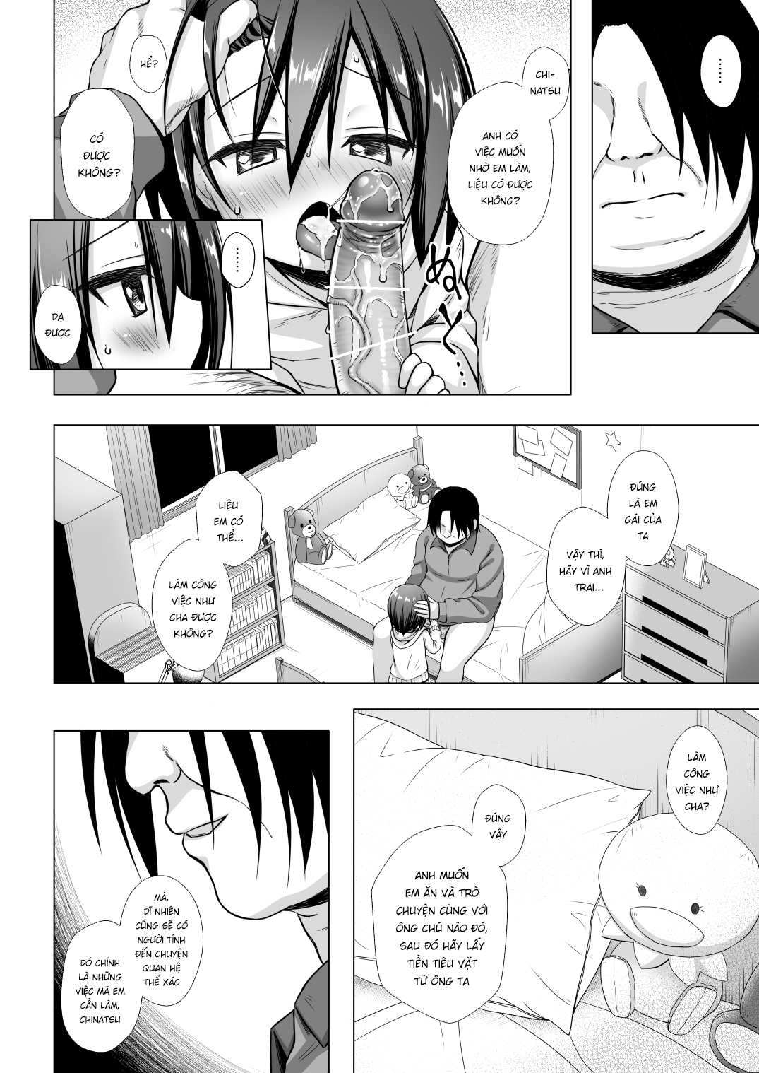 Đọc truyện hentai Cuộc sống nô lệ tình dục của tôi với cha dượng và anh trai kế - Chap 2
