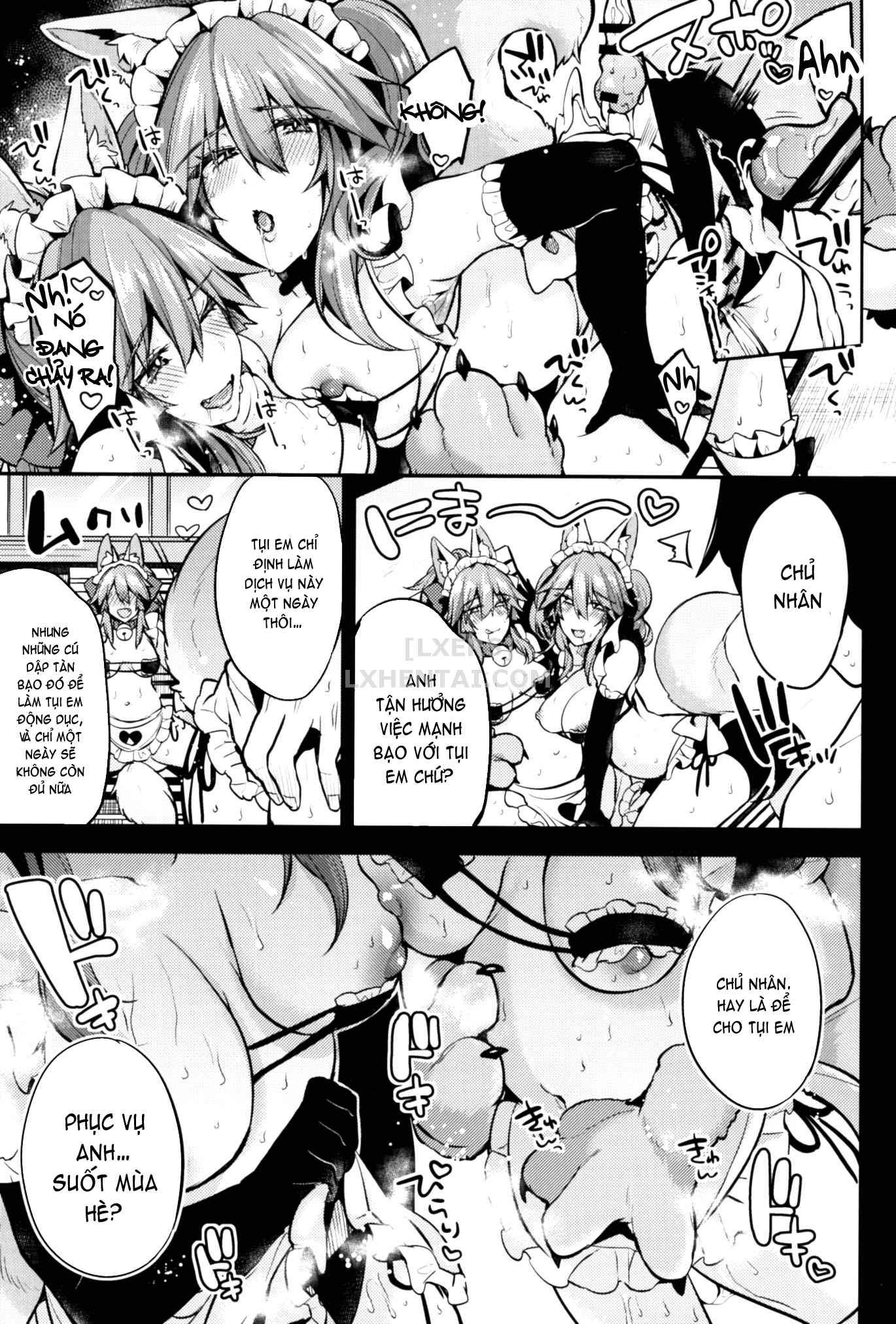 Đọc truyện hentai Maid Service Double Fox - Oneshot
