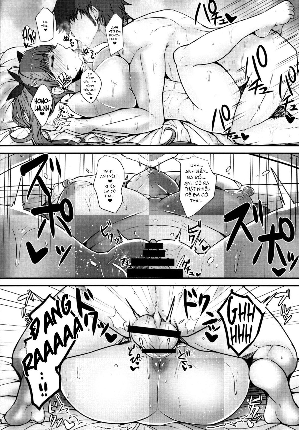 Đọc truyện hentai Ba ngày tuần trăng mật cùng Honolulu - Oneshot