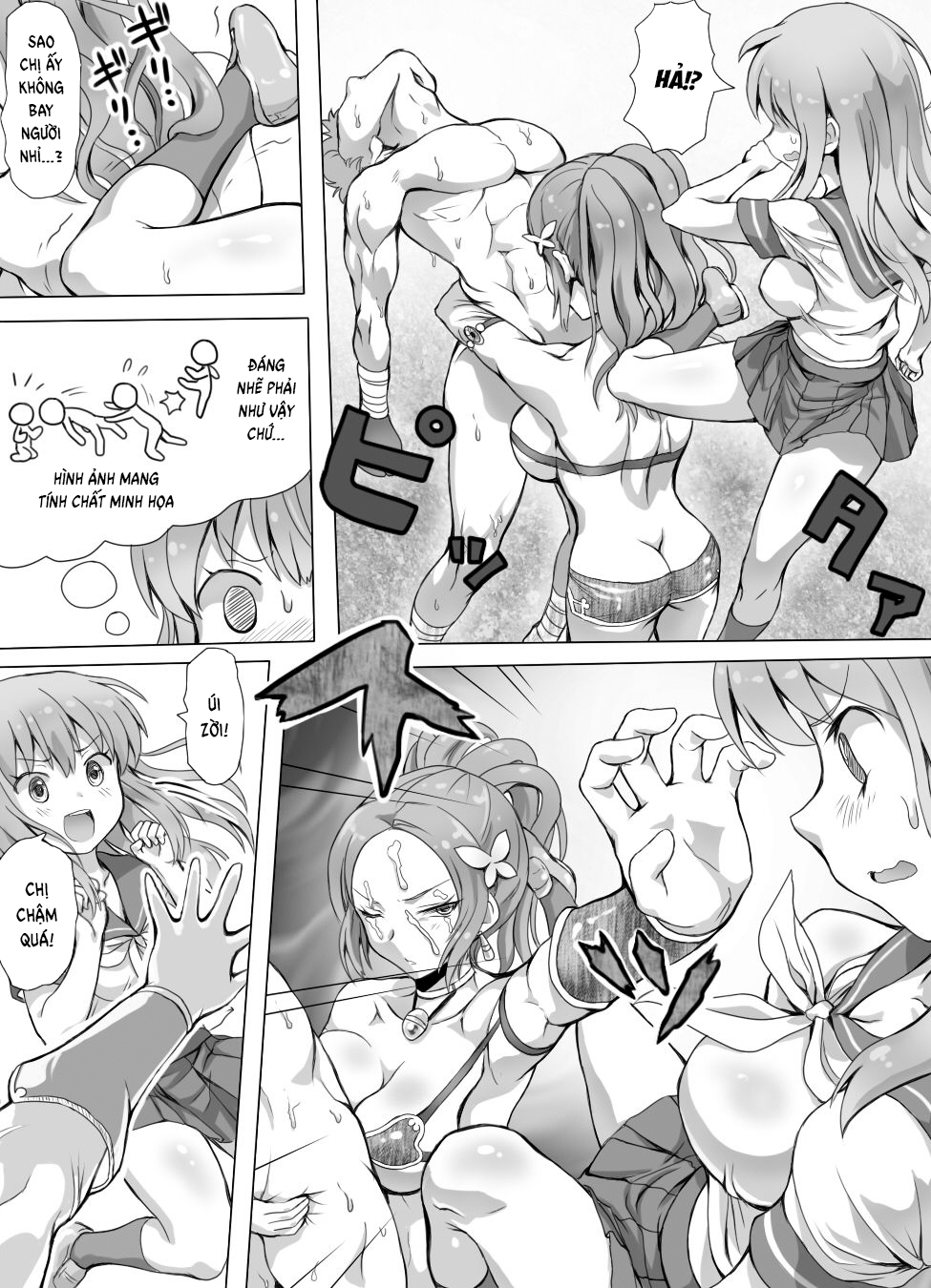 Đọc truyện hentai Naburi Tokidoki Shasei ~Kouhai no Joshi ni Makete Shasei Saserareta Ore~ - Chap 3