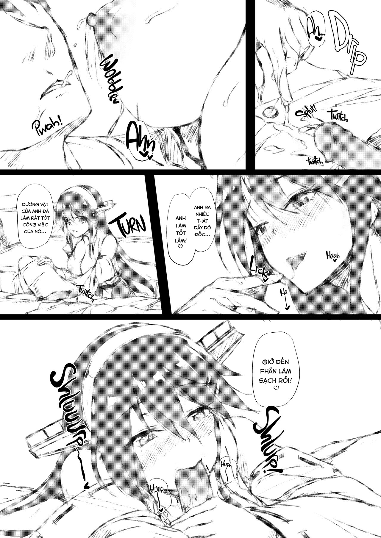 Đọc truyện hentai Oyasumi Haruna (Kantai Collection -KanColle-) - Oneshot