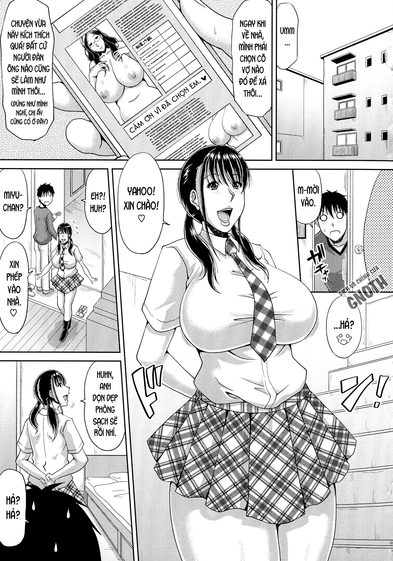Đọc truyện hentai Haramase!~Tanetsuke sareru Hitozuma-tachi~ - Chap 5 - Chung cư dâm dục (5)